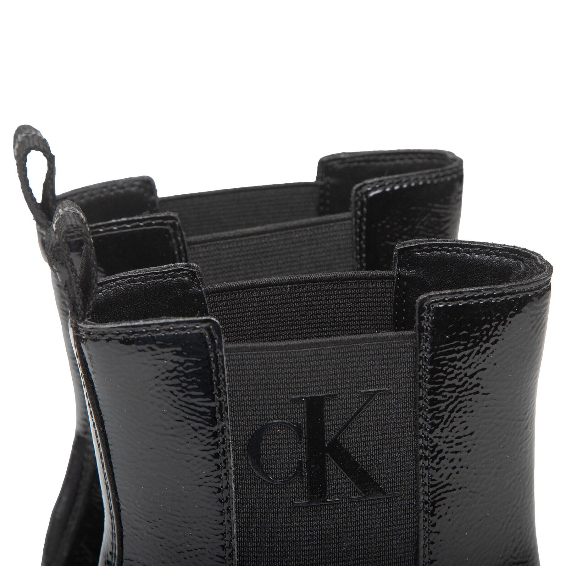 Calvin Klein Jeans Polokozačky Block Heel Boot Naplak YW0YW00856 Černá - Pepit.cz