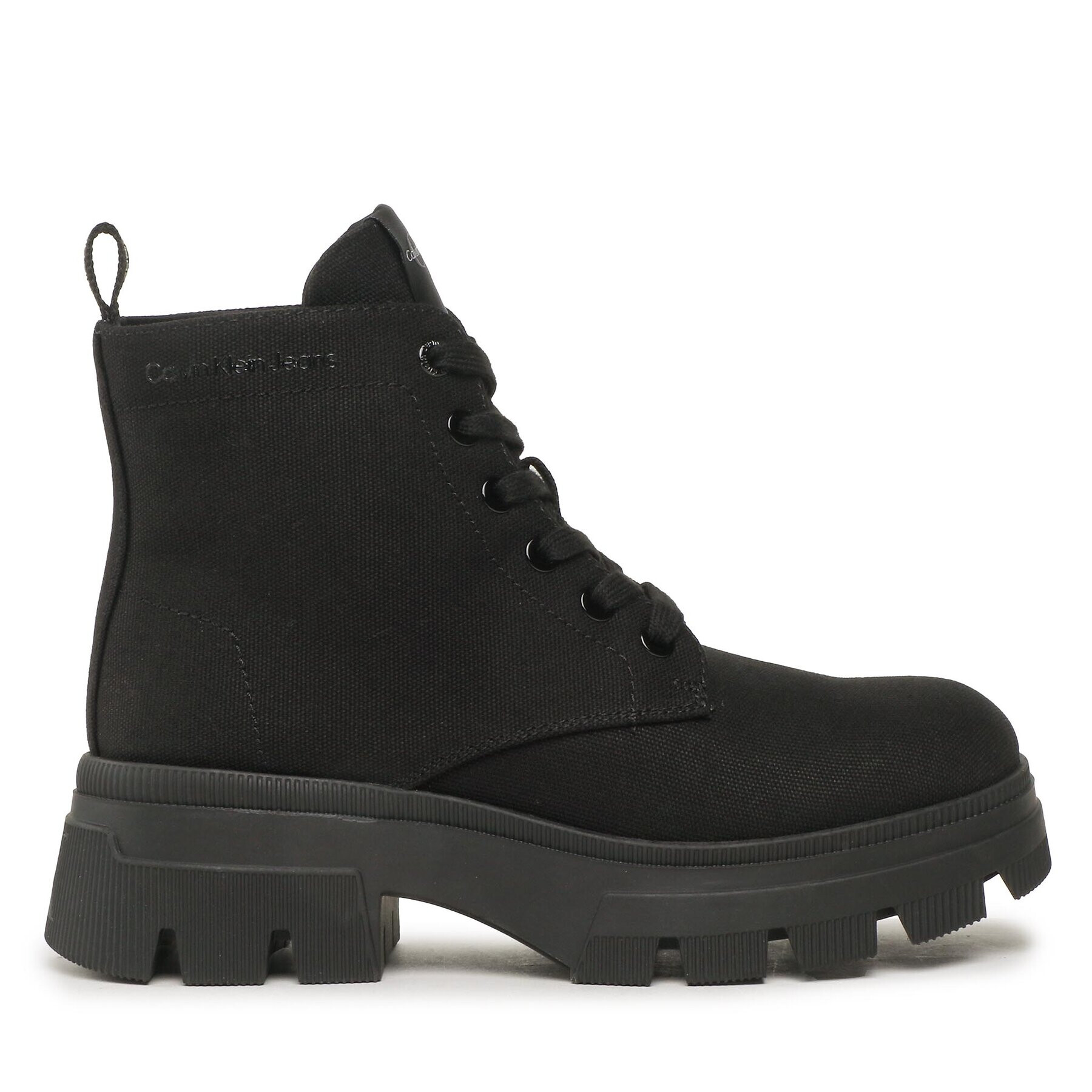 Calvin Klein Jeans Polokozačky Chunky Combat Laceup Boot Co YW0YW01239 Černá - Pepit.cz