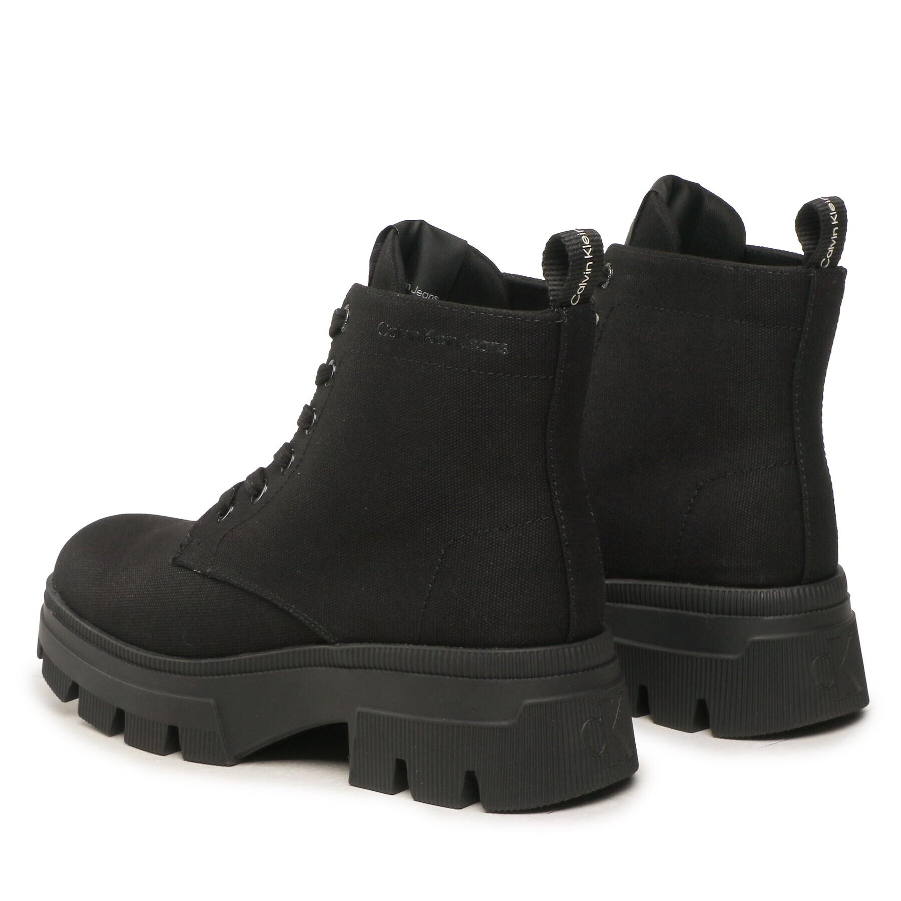 Calvin Klein Jeans Polokozačky Chunky Combat Laceup Boot Co YW0YW01239 Černá - Pepit.cz