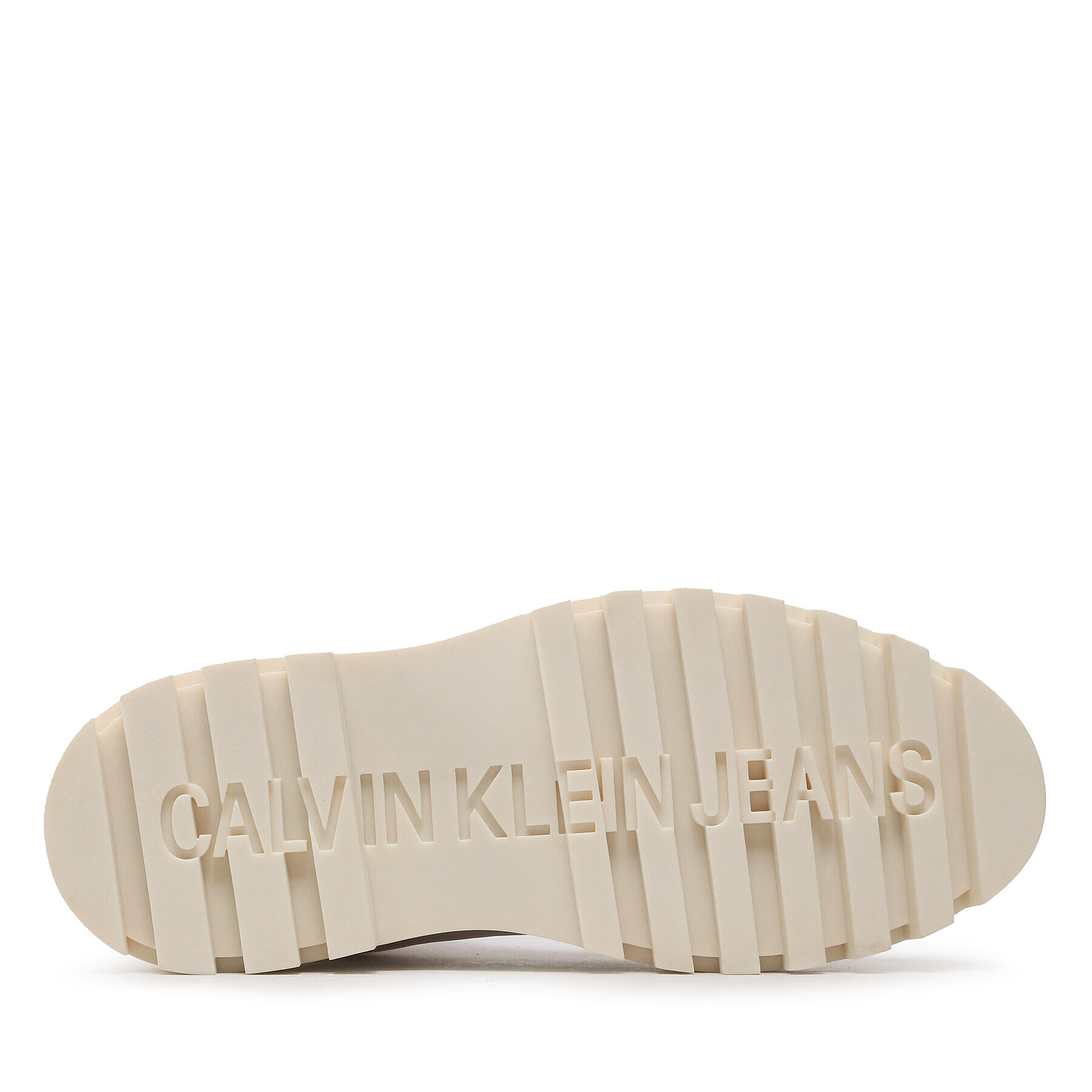 Calvin Klein Jeans Polokozačky Toothy Combat Boot Softny YW0YW00948 Bílá - Pepit.cz