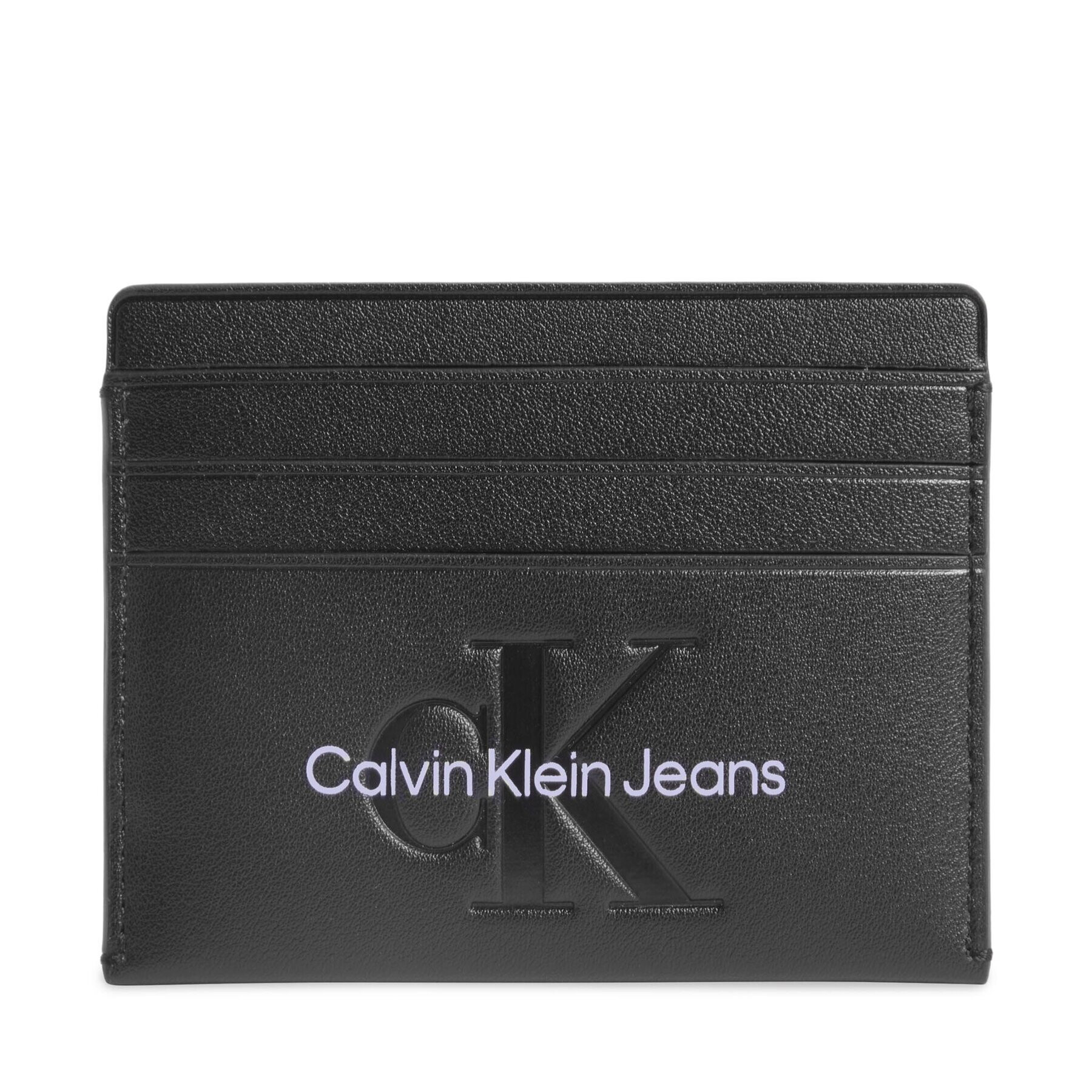 Calvin Klein Jeans Pouzdro na kreditní karty Sculpted Cardcase 6Cc Mono K60K610885 Černá - Pepit.cz