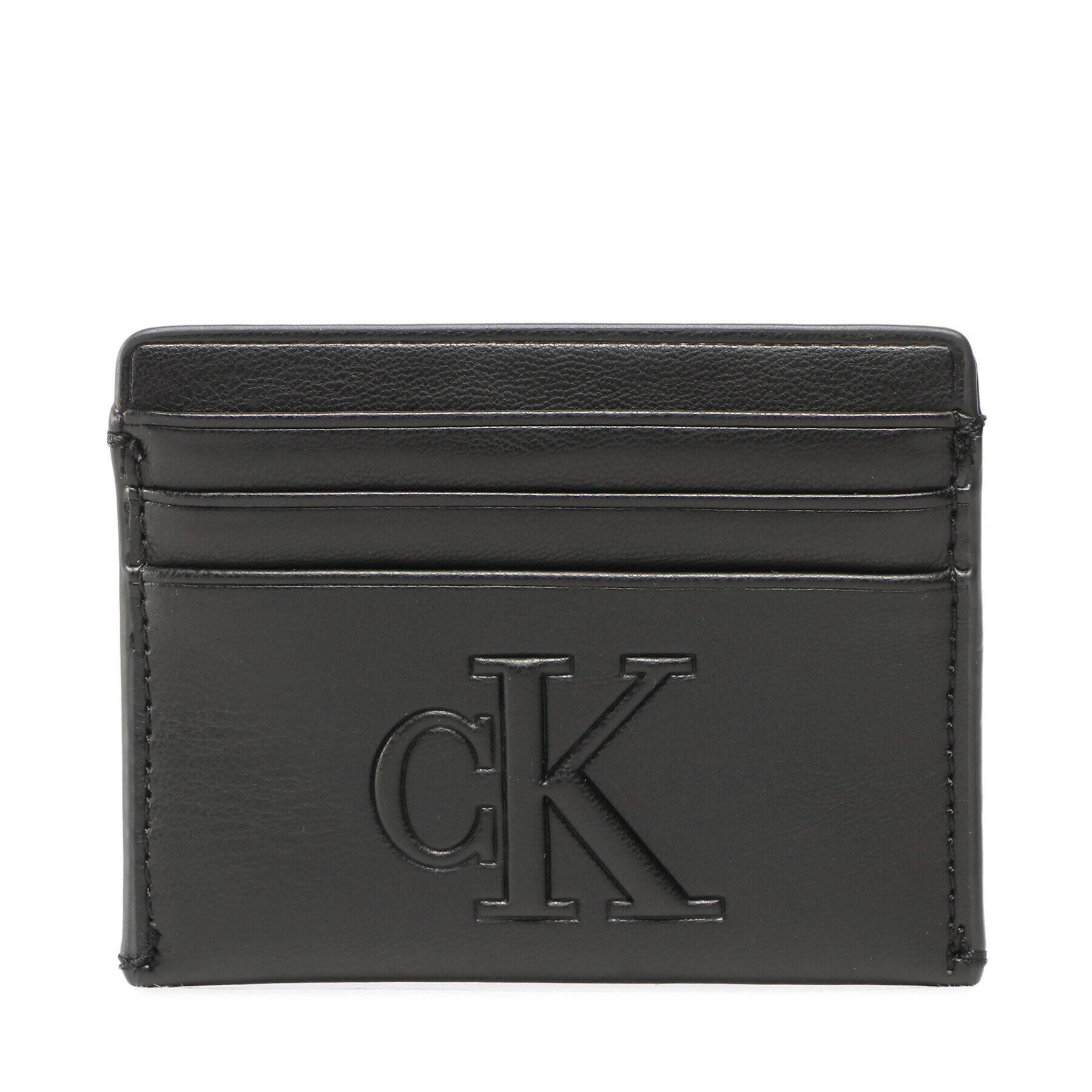 Calvin Klein Jeans Pouzdro na kreditní karty Sculpted Cardholder 6Cc Pipping K60K610349 Černá - Pepit.cz