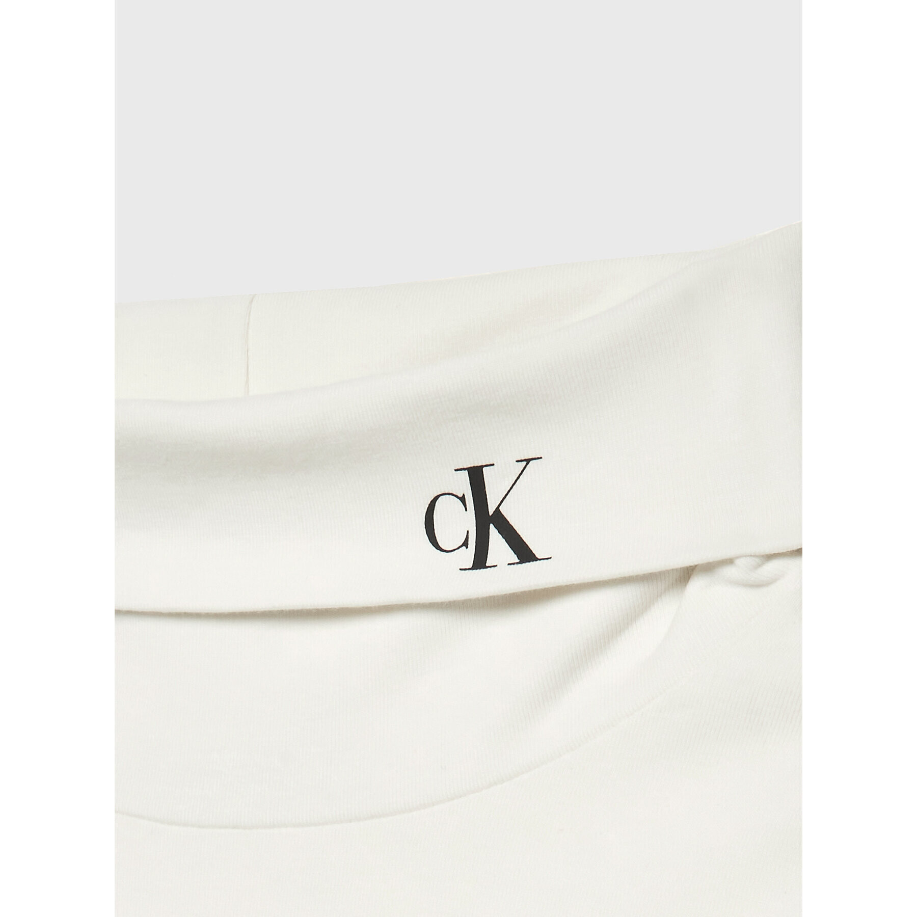 Calvin Klein Jeans Rolák Monogram IG0IG01164 Bílá Slim Fit - Pepit.cz