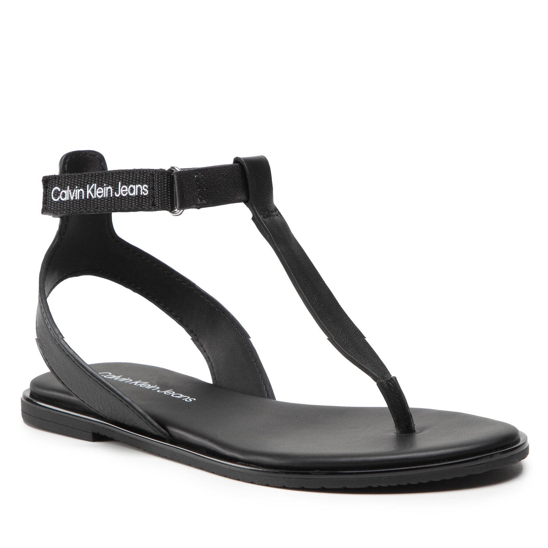 Calvin Klein Jeans Sandály Flat Sandal Toe YW0YW00545 Černá - Pepit.cz