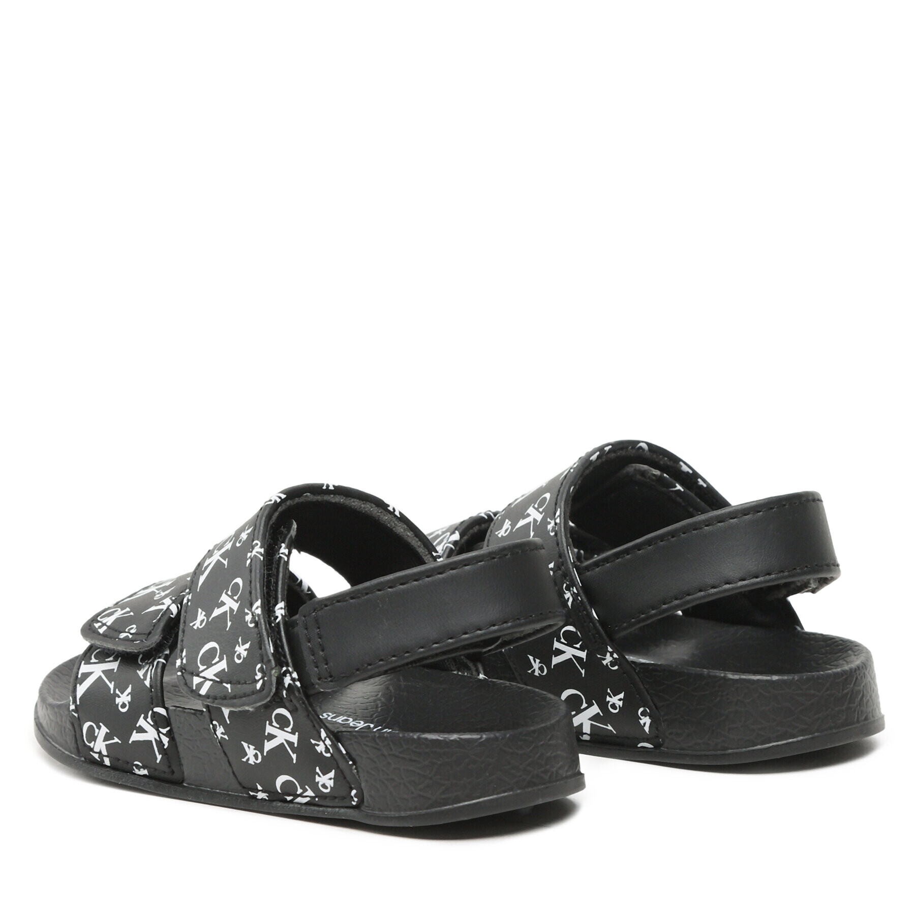 Calvin Klein Jeans Sandály Logo All Over Velcro Sandal V1B2-80626-1172 M Černá - Pepit.cz