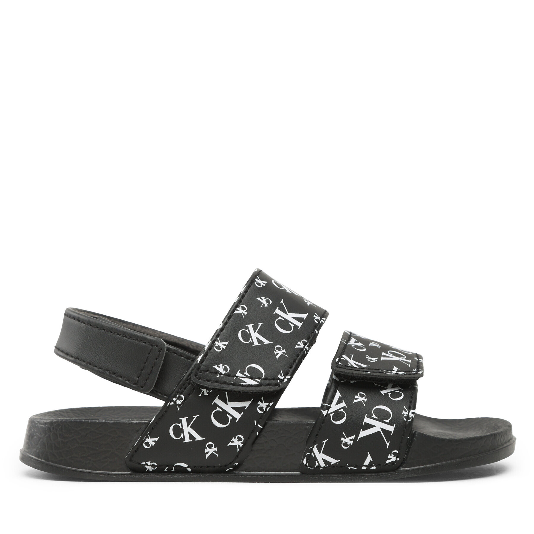 Calvin Klein Jeans Sandály Logo All Over Velcro Sandal V1B2-80626-1172 S Černá - Pepit.cz