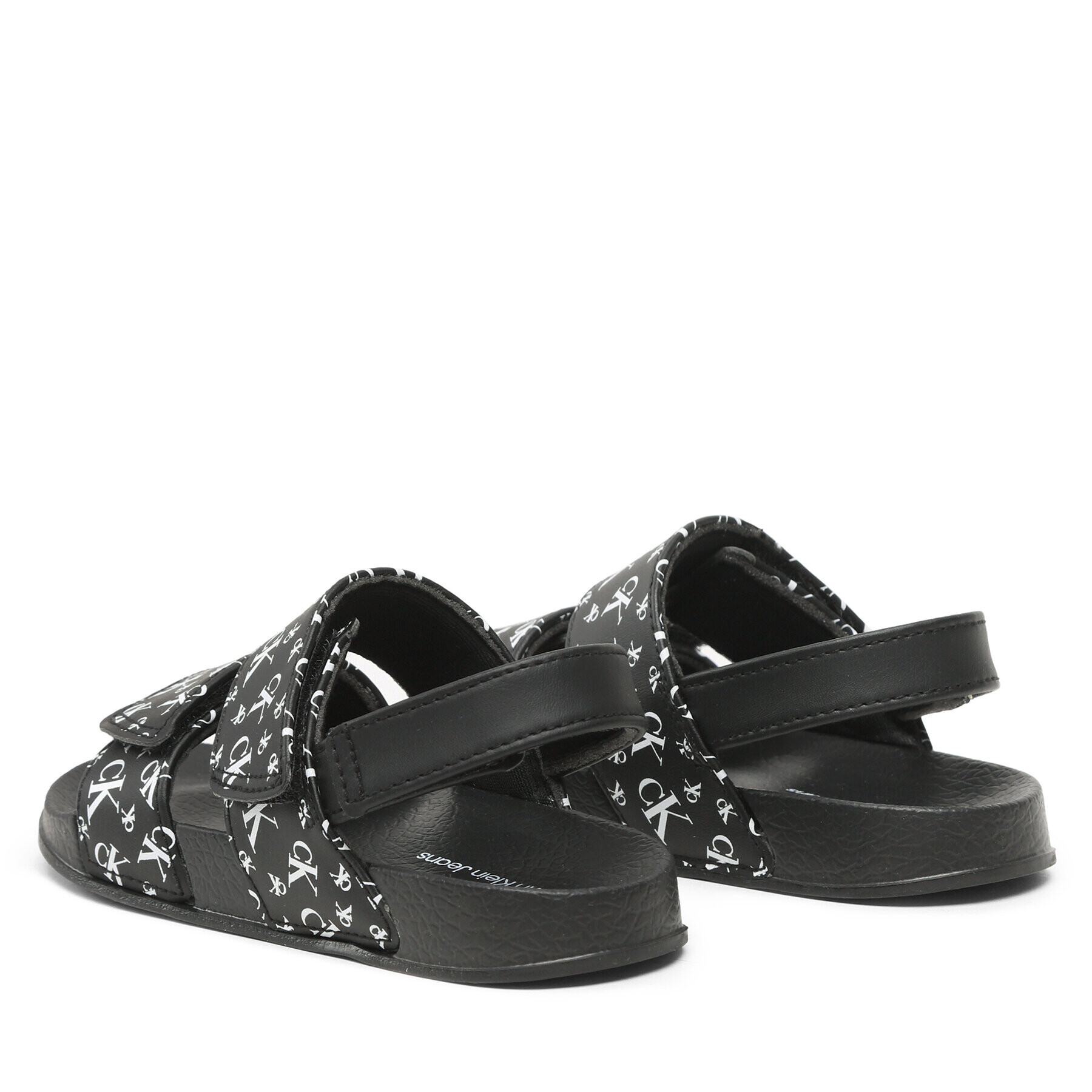 Calvin Klein Jeans Sandály Logo All Over Velcro Sandal V1B2-80626-1172 S Černá - Pepit.cz