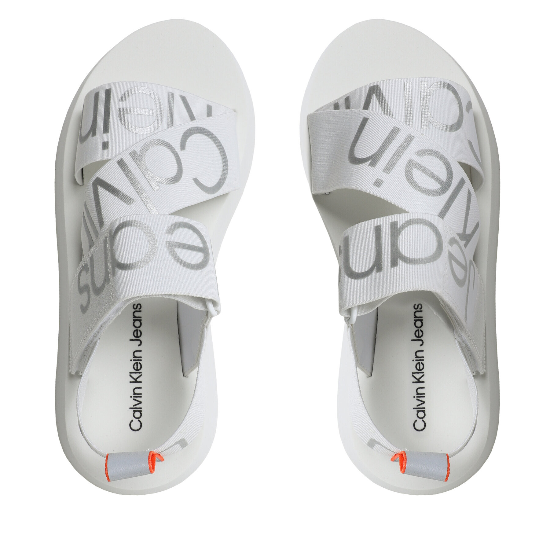 Calvin Klein Jeans Sandály Prefersato Sandal Webb YW0YW01071 Bílá - Pepit.cz