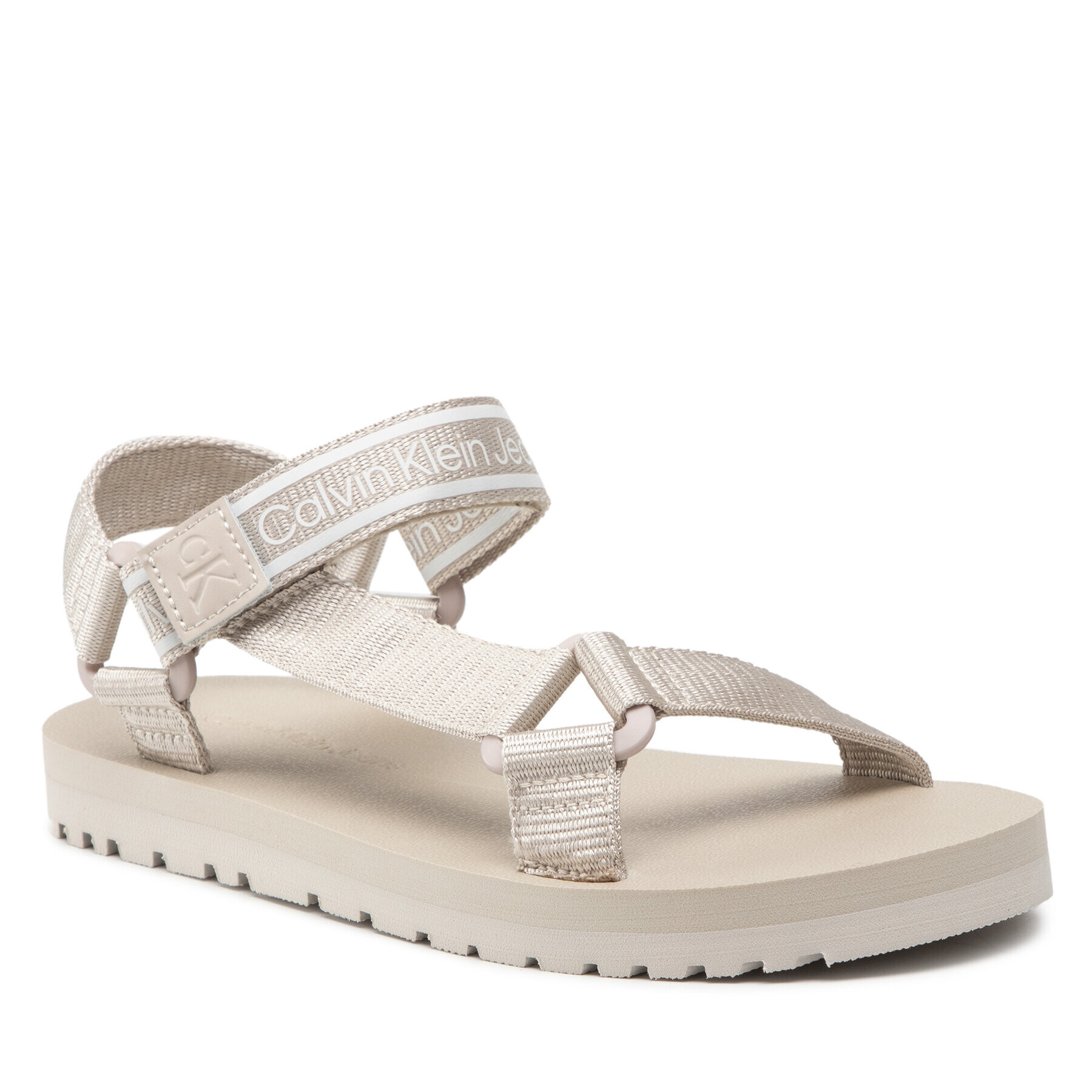 Calvin Klein Jeans Sandály Prefresato Sandal 1 YM0YM00352 Béžová - Pepit.cz