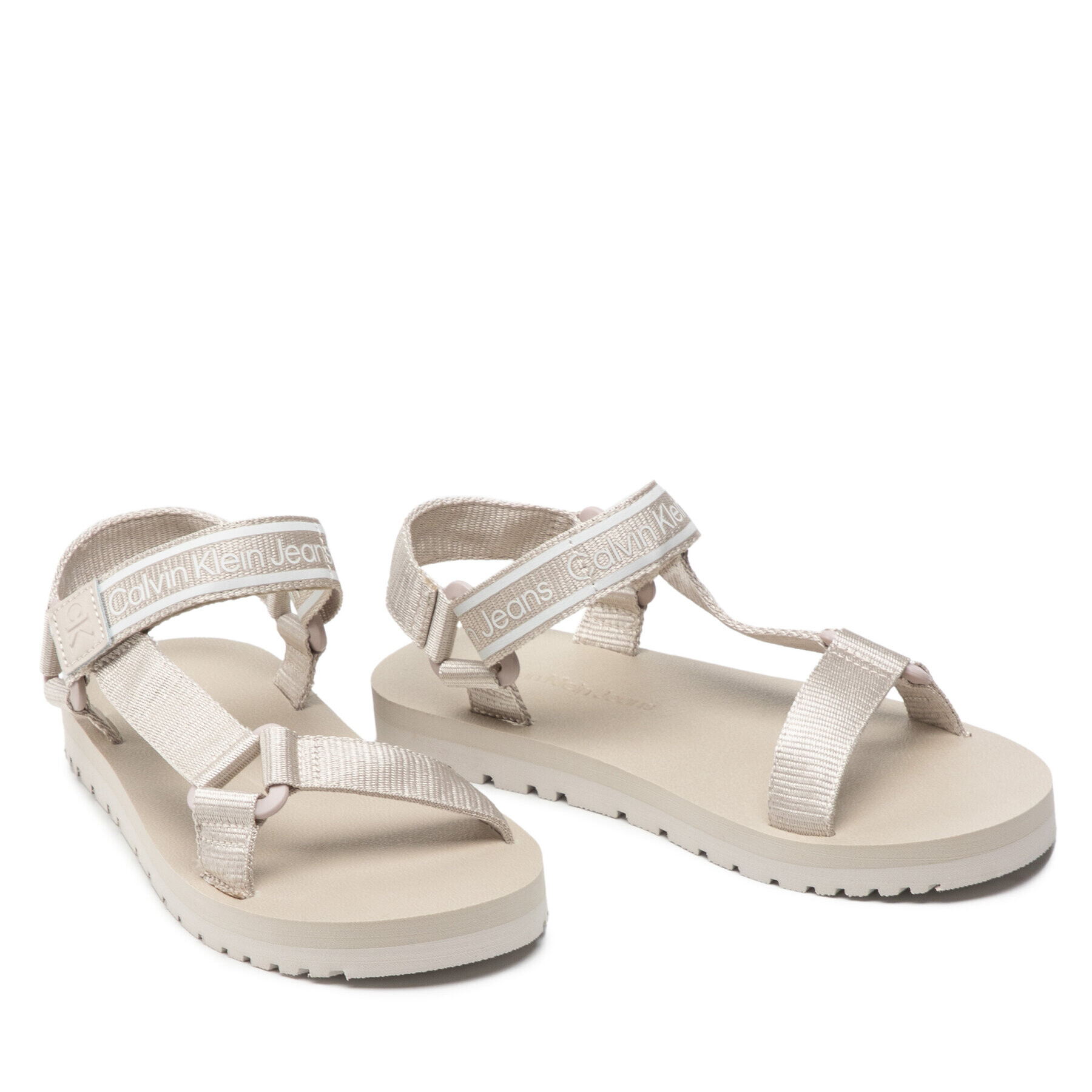 Calvin Klein Jeans Sandály Prefresato Sandal 1 YM0YM00352 Béžová - Pepit.cz