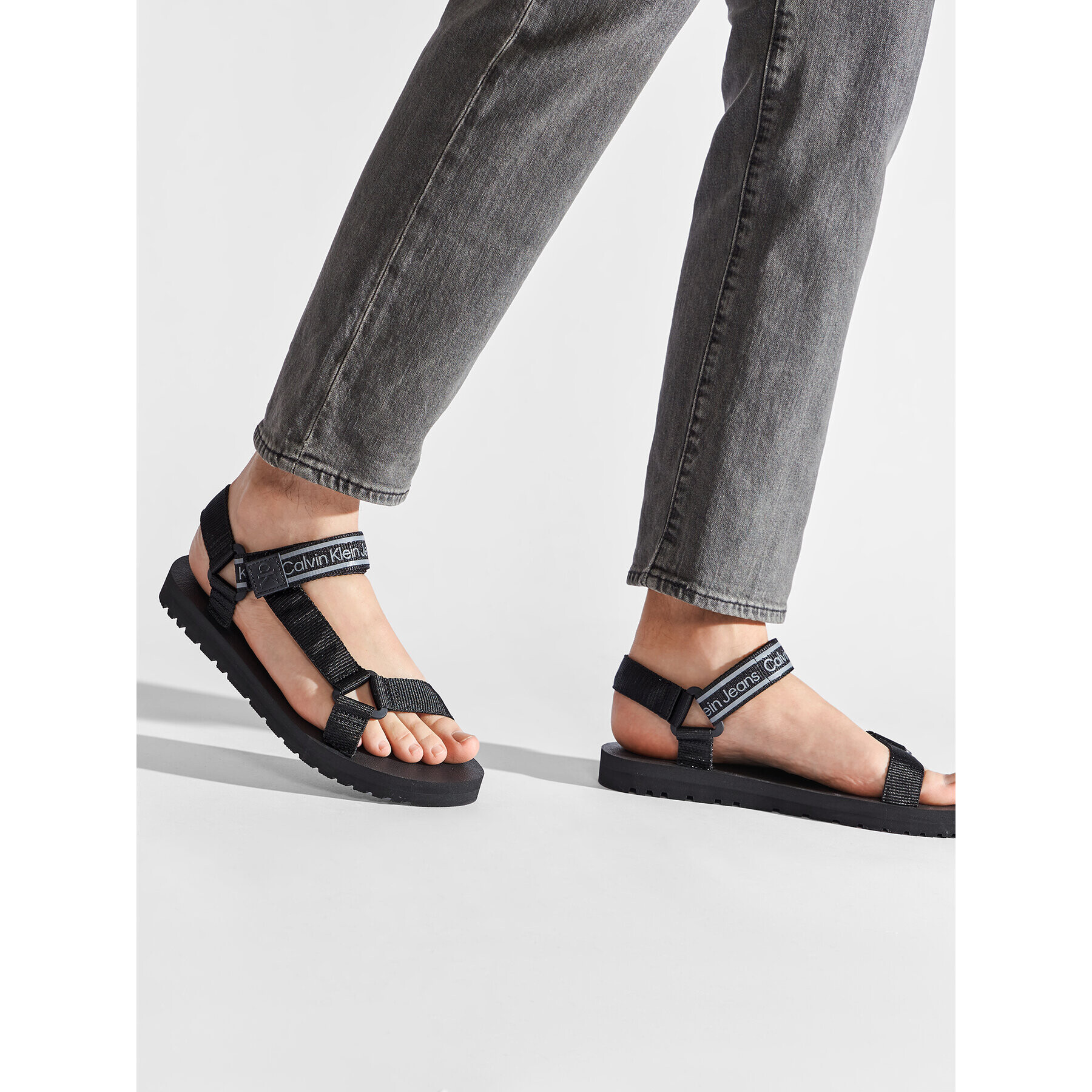 Calvin Klein Jeans Sandály Prefresato Sandal 1 YM0YM00352 Černá - Pepit.cz