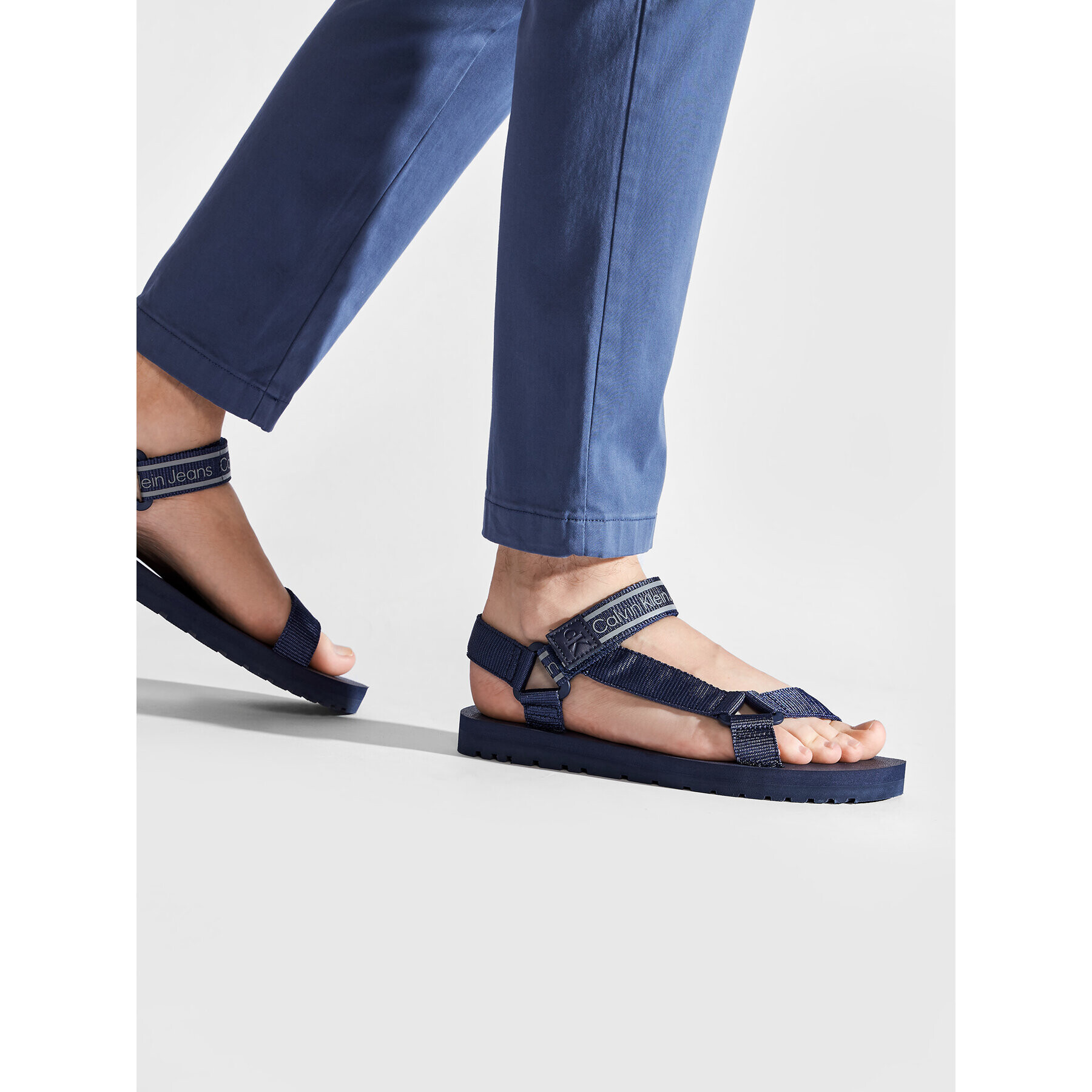 Calvin Klein Jeans Sandály Prefresato Sandal 1 YM0YM00352 Tmavomodrá - Pepit.cz