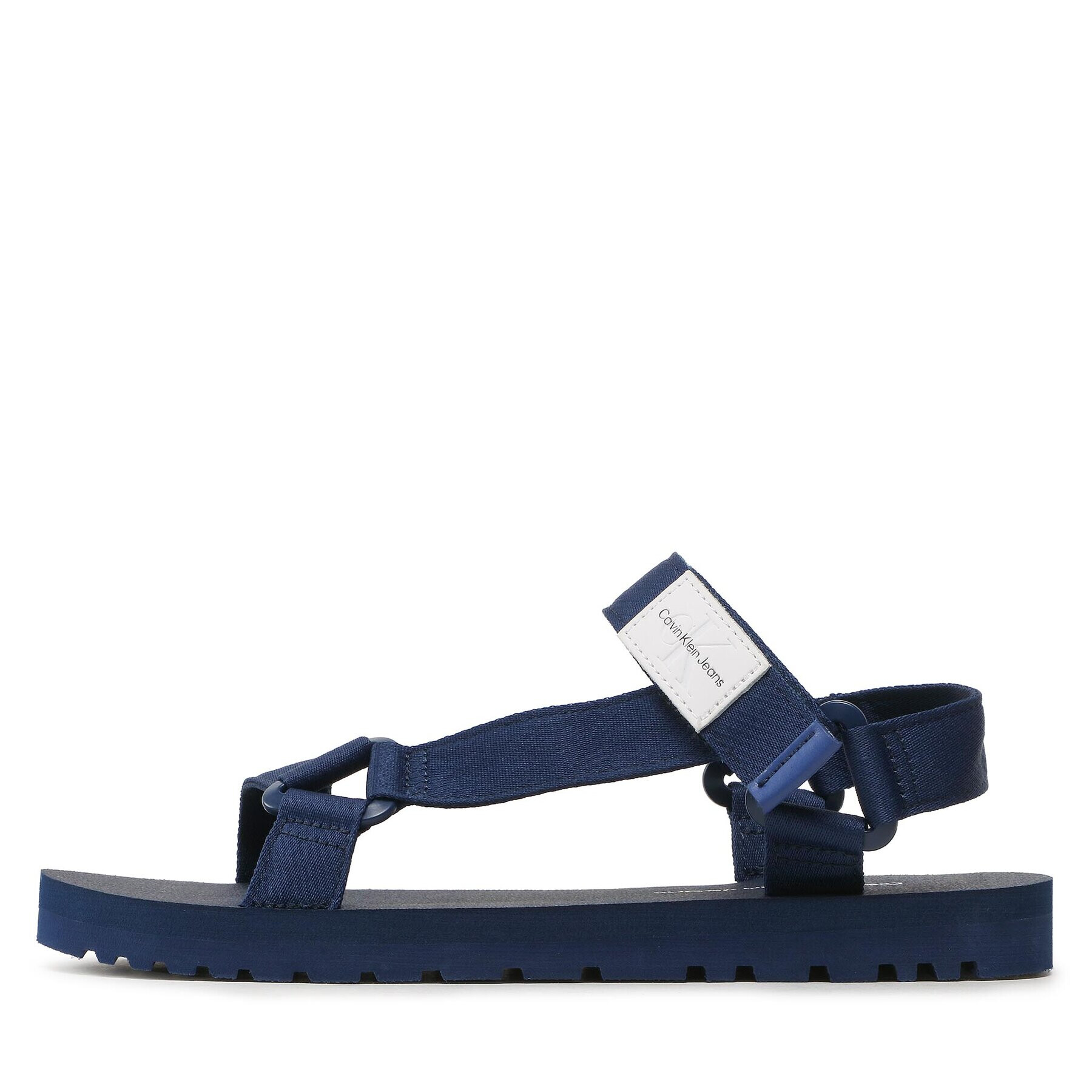 Calvin Klein Jeans Sandály Prefresato Webbing Strap Badge YM0YM00639 Tmavomodrá - Pepit.cz