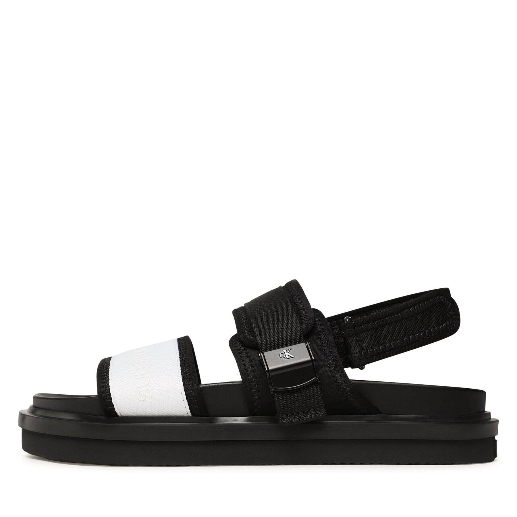 Calvin Klein Jeans Sandály Sandal Doublebar Hardware YM0YM00643 Černá - Pepit.cz