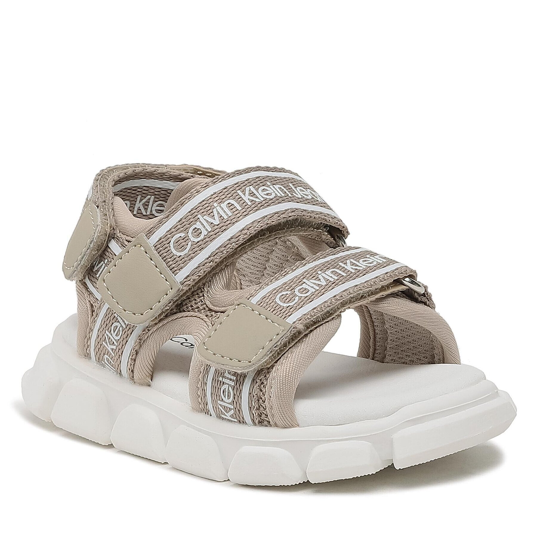 Calvin Klein Jeans Sandály Velcro Sandal V1B2-80610-0211 M Béžová - Pepit.cz