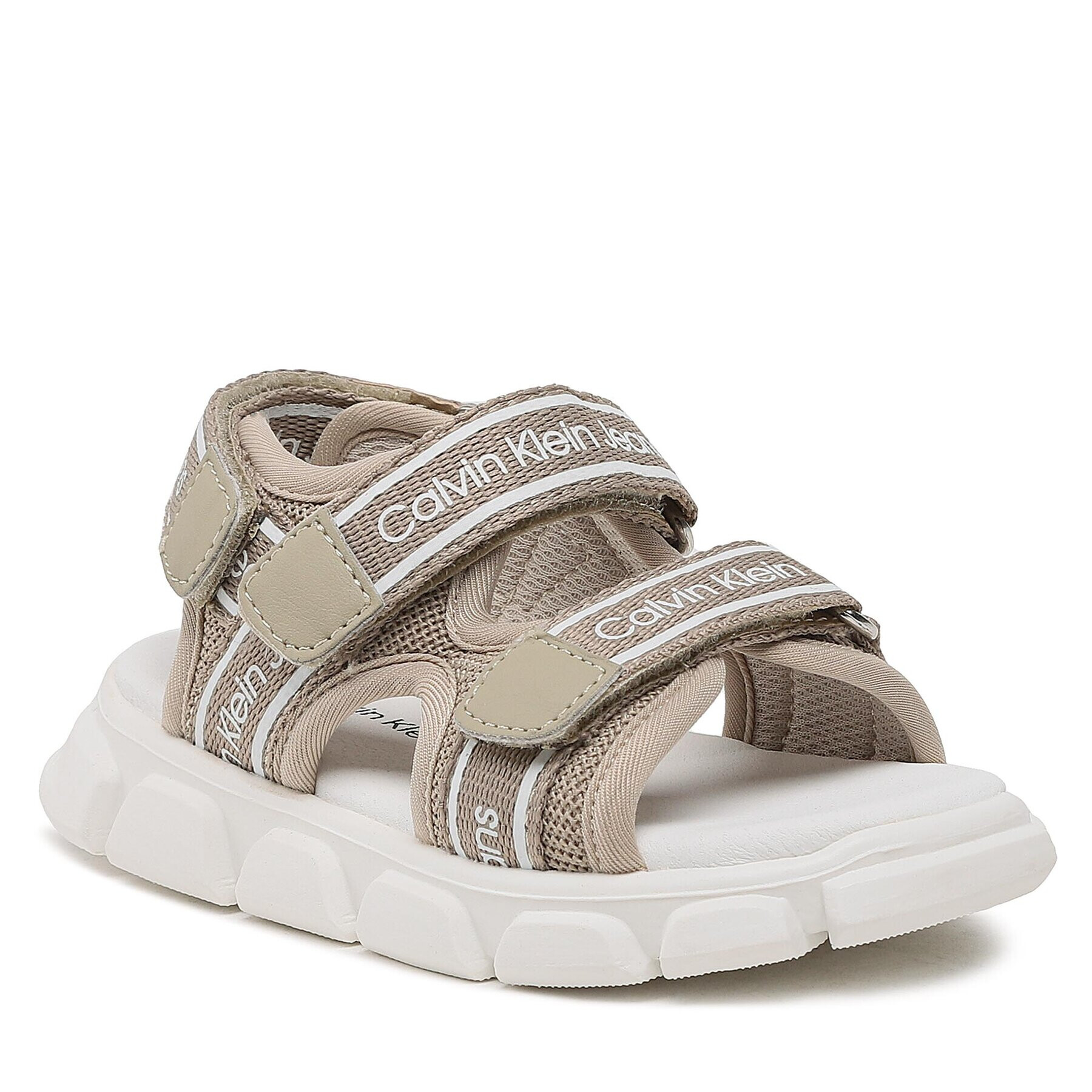 Calvin Klein Jeans Sandály Velcro Sandal V1B2-80610-0211 S Béžová - Pepit.cz