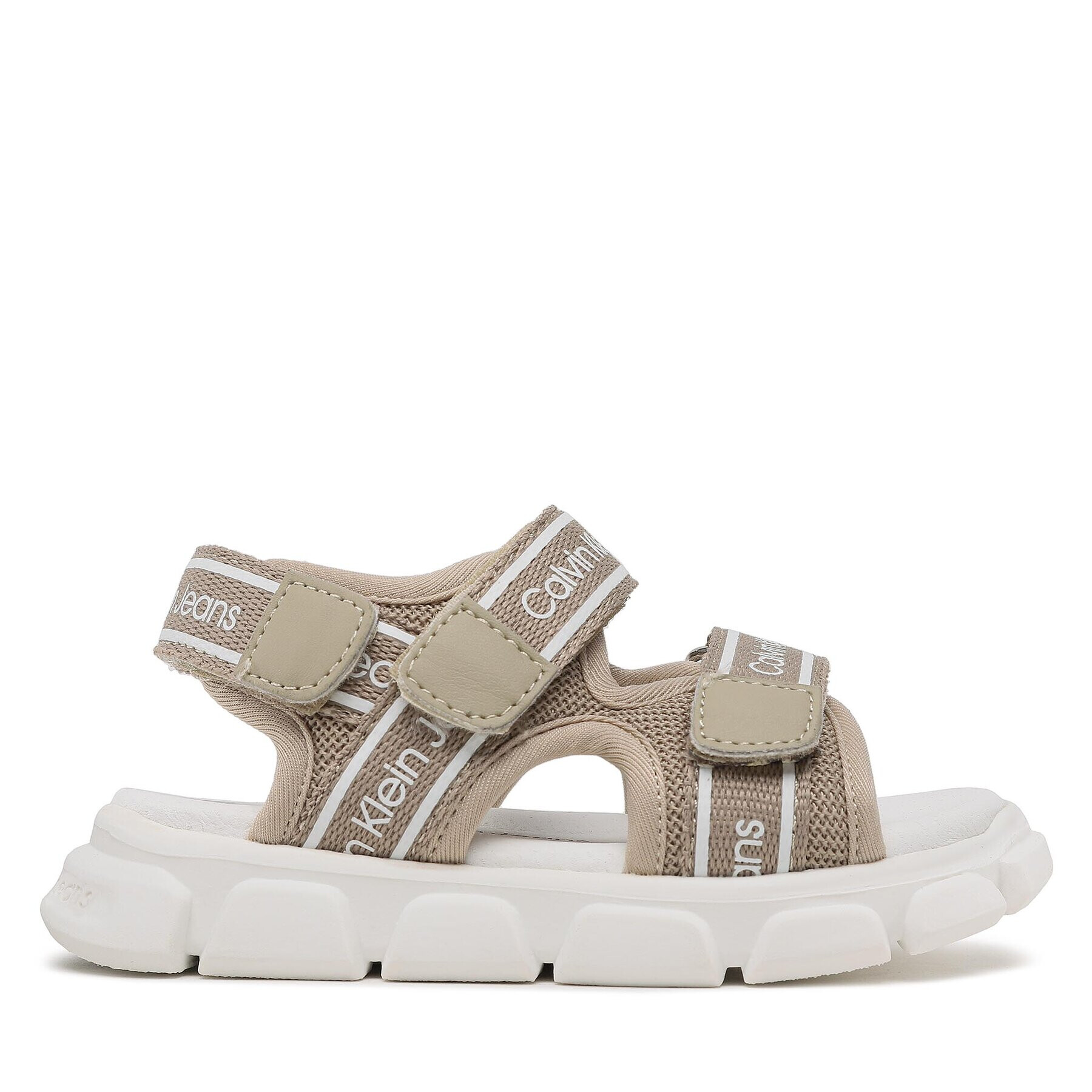 Calvin Klein Jeans Sandály Velcro Sandal V1B2-80610-0211 S Béžová - Pepit.cz