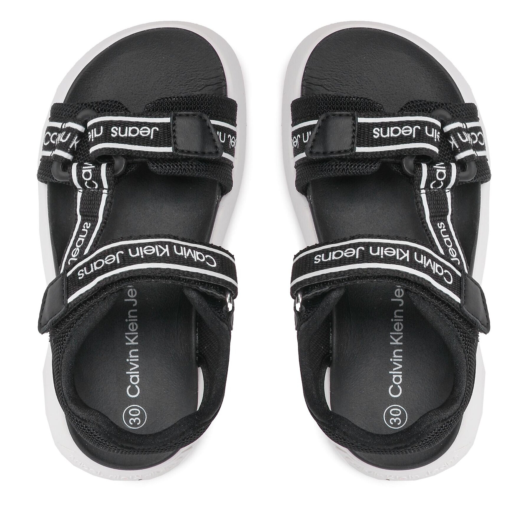 Calvin Klein Jeans Sandály Velcro Sandal V3B2-80619-0034 M Černá - Pepit.cz