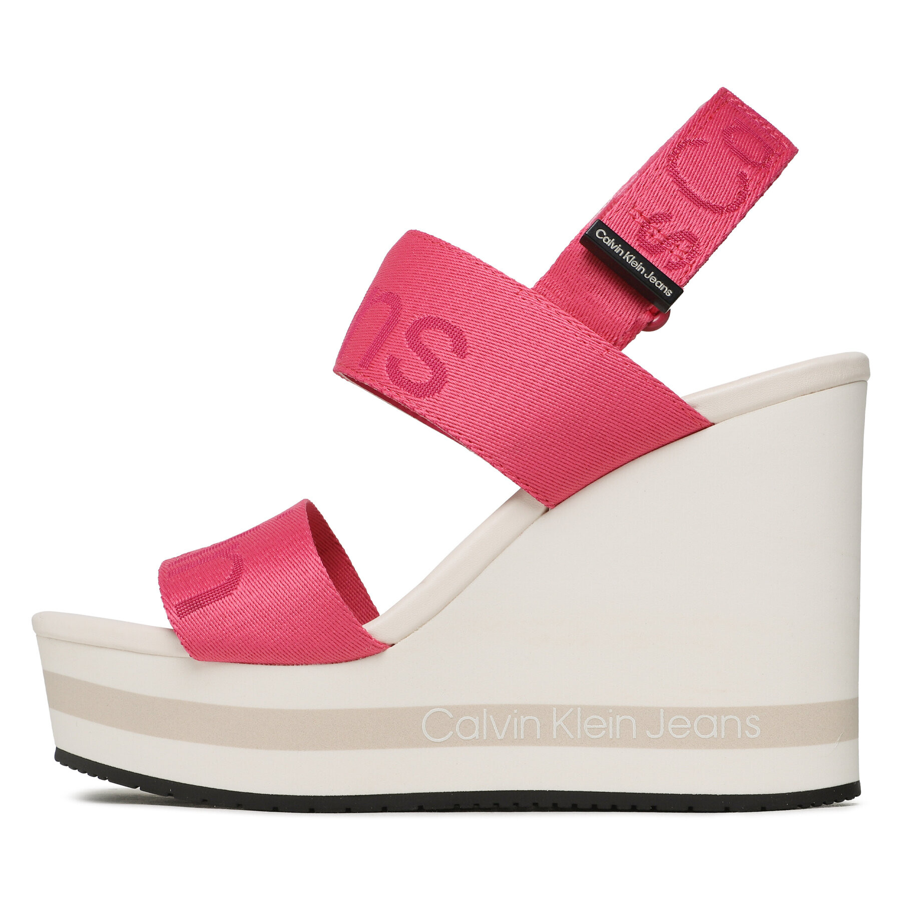 Calvin Klein Jeans Sandály Wedge Sandal Webbing YW0YW00959 Růžová - Pepit.cz