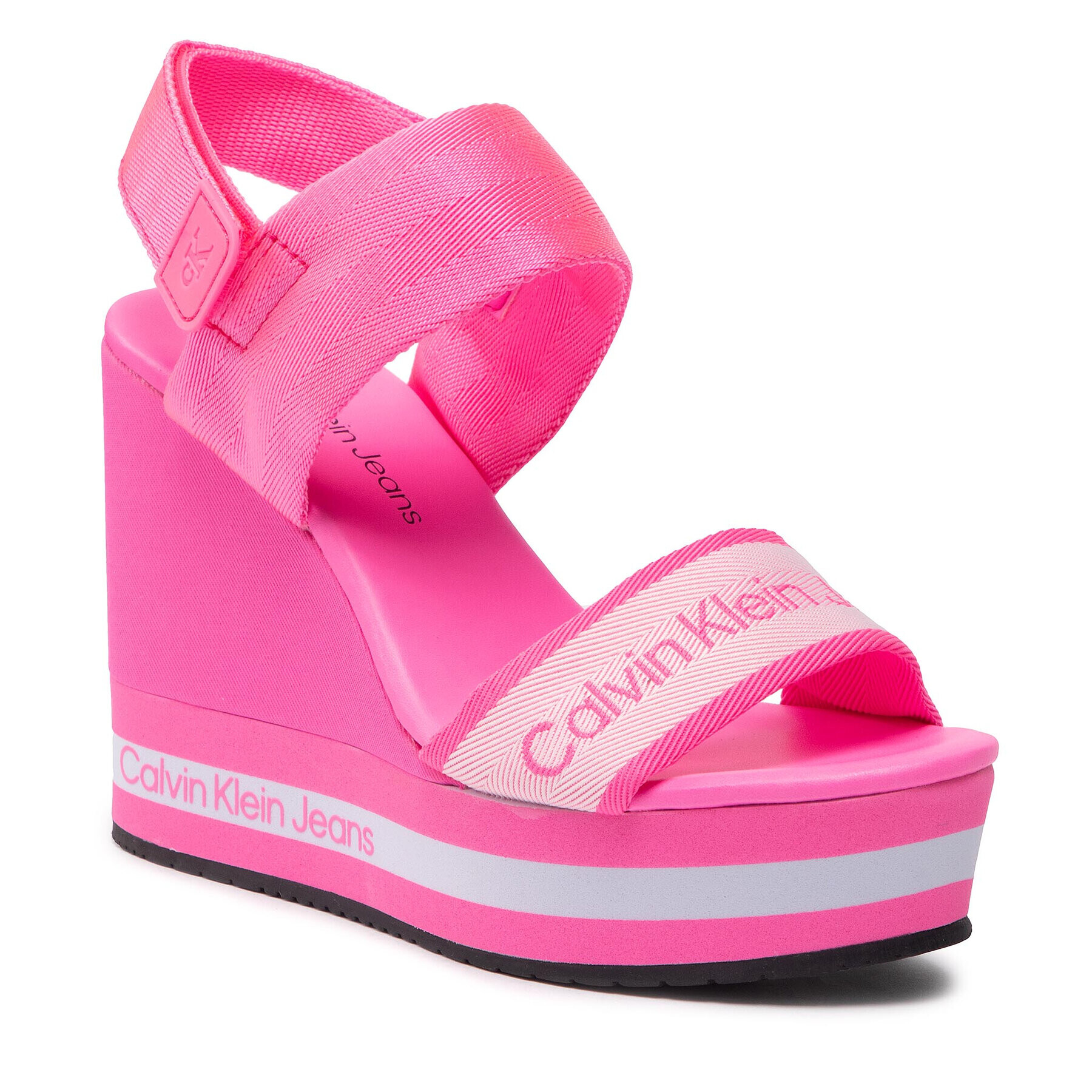 Calvin Klein Jeans Sandály Wedge Sandal YW0YW00669 Růžová - Pepit.cz