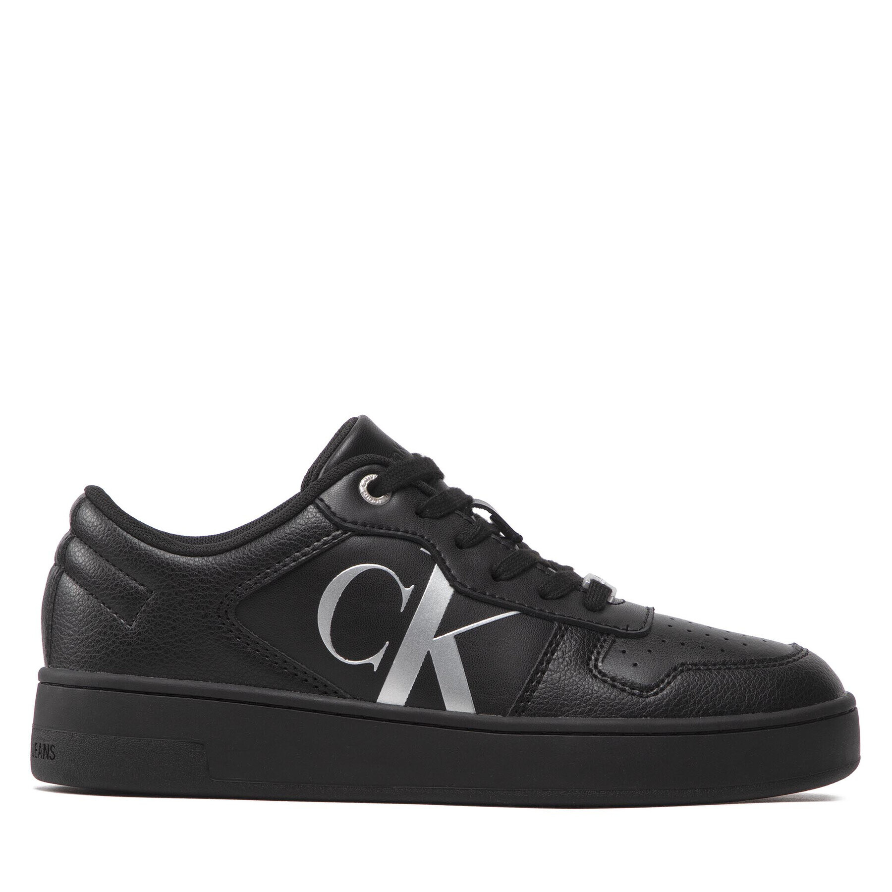 Calvin Klein Jeans Sneakersy Basket Cupsole Bold Mono Lth Wn YW0YW00846 Černá - Pepit.cz