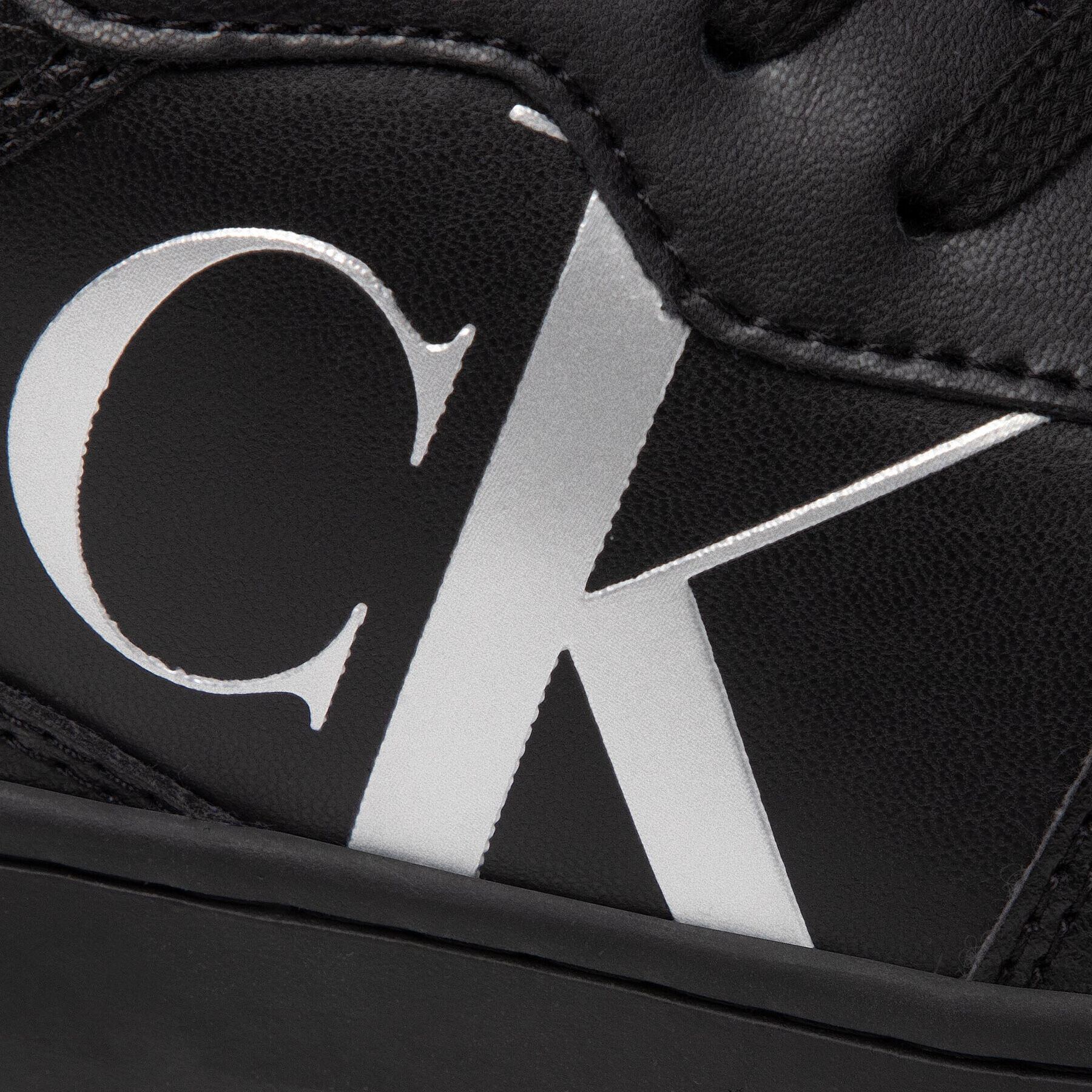 Calvin Klein Jeans Sneakersy Basket Cupsole Bold Mono Lth Wn YW0YW00846 Černá - Pepit.cz