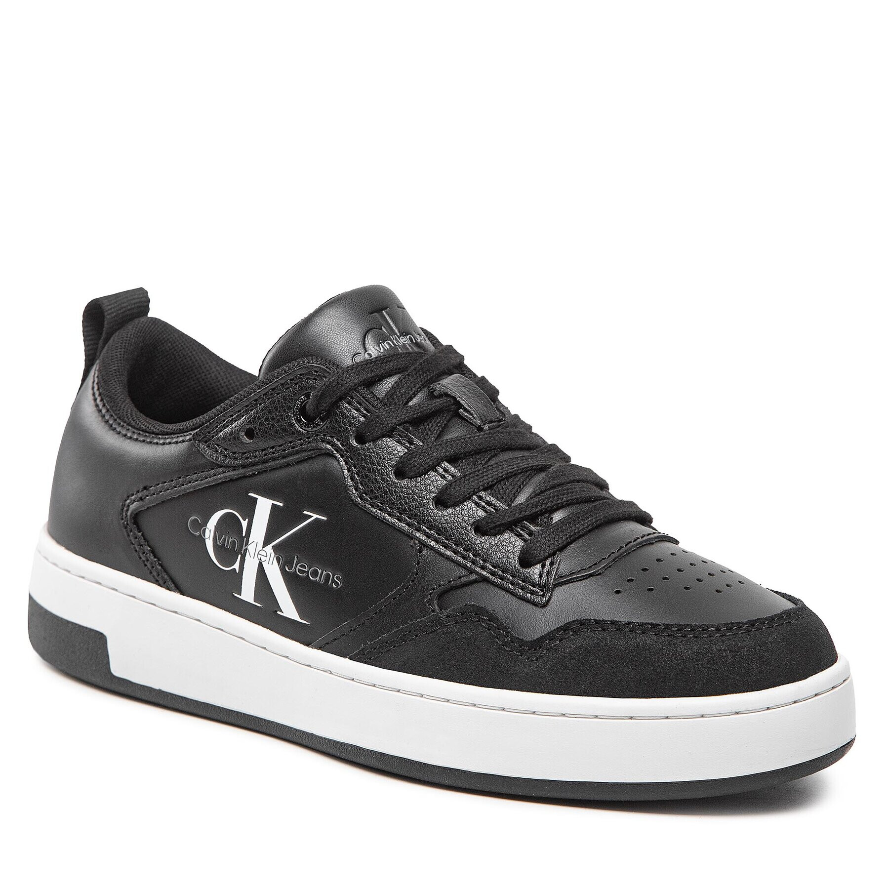 Calvin Klein Jeans Sneakersy Basket Cupsole Low Lth Mono W YW0YW00876 Černá - Pepit.cz