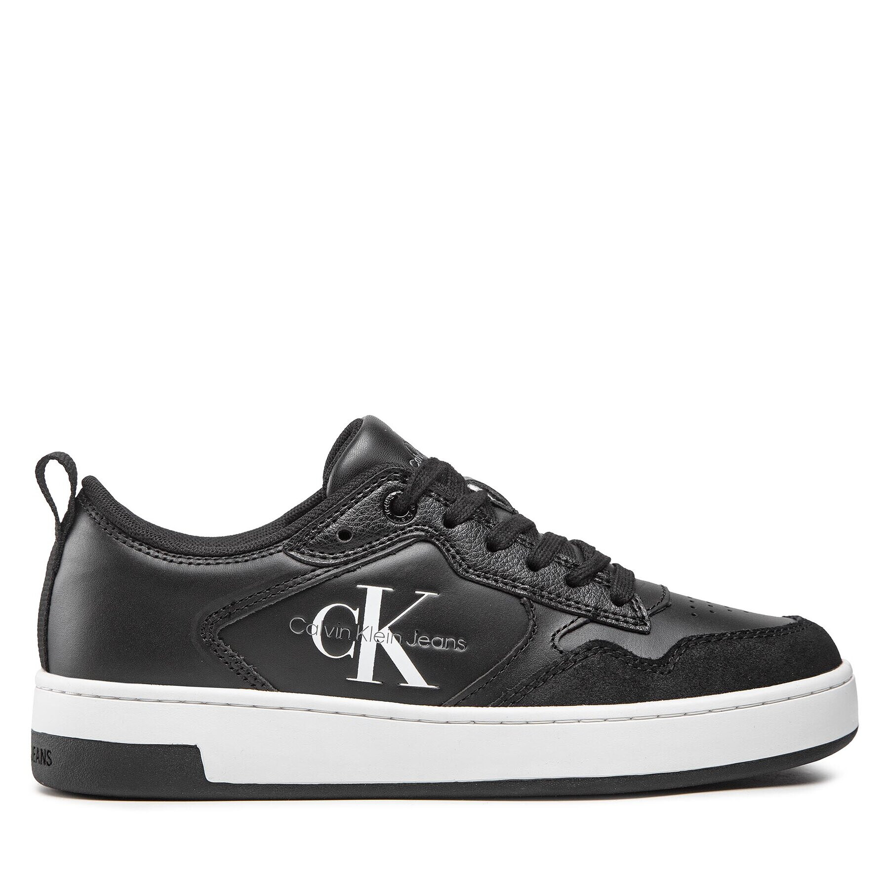 Calvin Klein Jeans Sneakersy Basket Cupsole Low Lth Mono W YW0YW00876 Černá - Pepit.cz