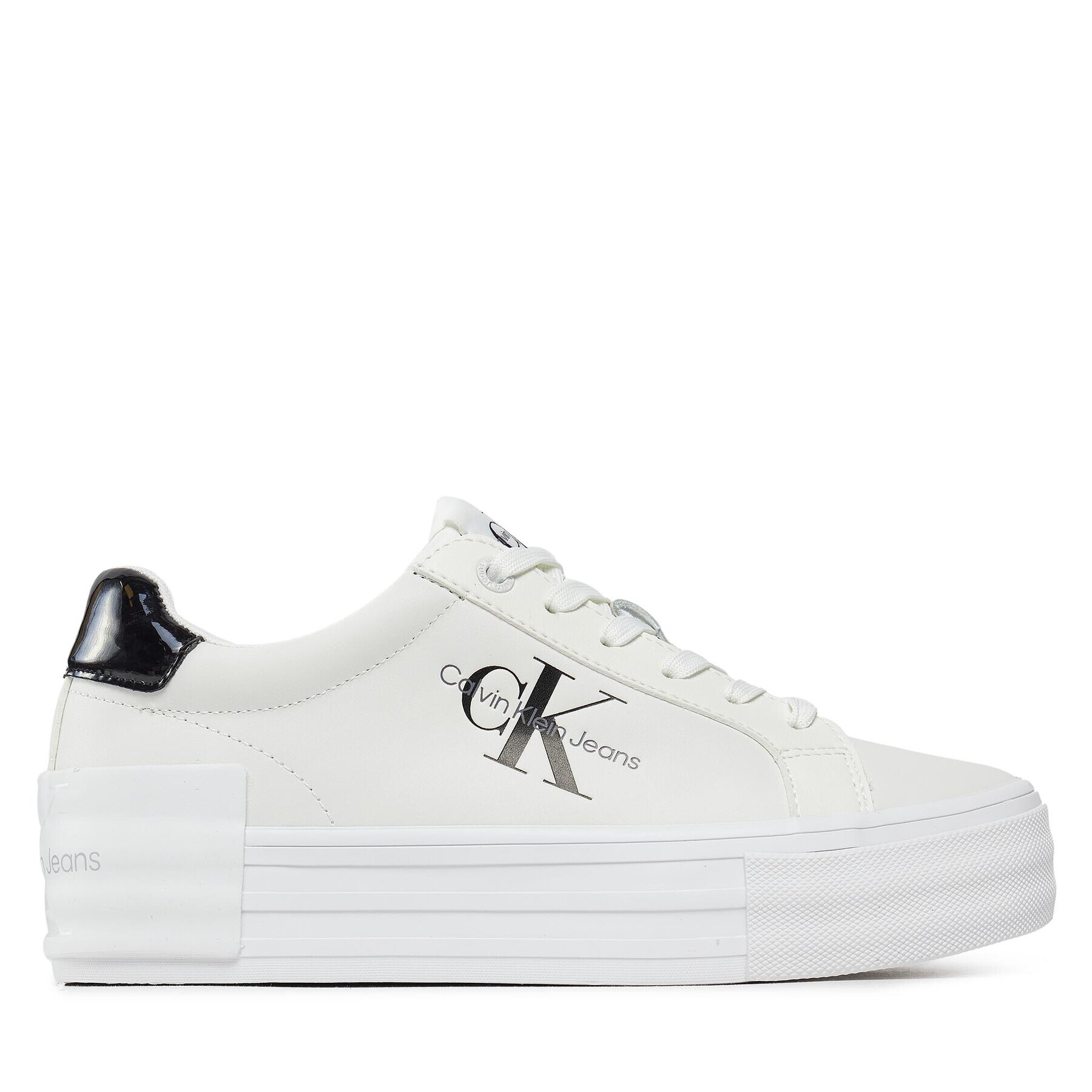 Calvin Klein Jeans Sneakersy Bold Vulc Flatf Low Lace Lth Ml YW0YW01294 Černá - Pepit.cz