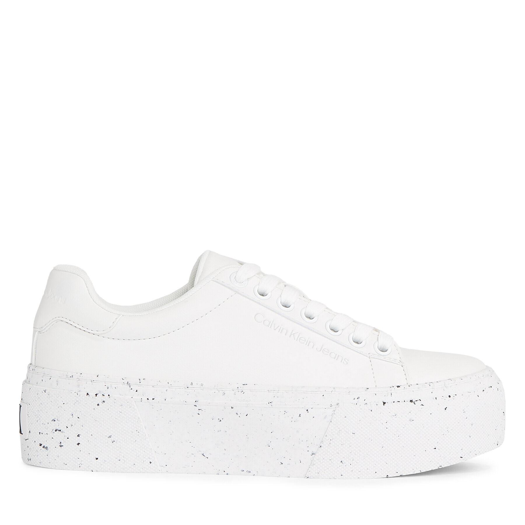 Calvin Klein Jeans Sneakersy Bold Vulc Flatf Low Laceup Wn YW0YW01229 Bílá - Pepit.cz