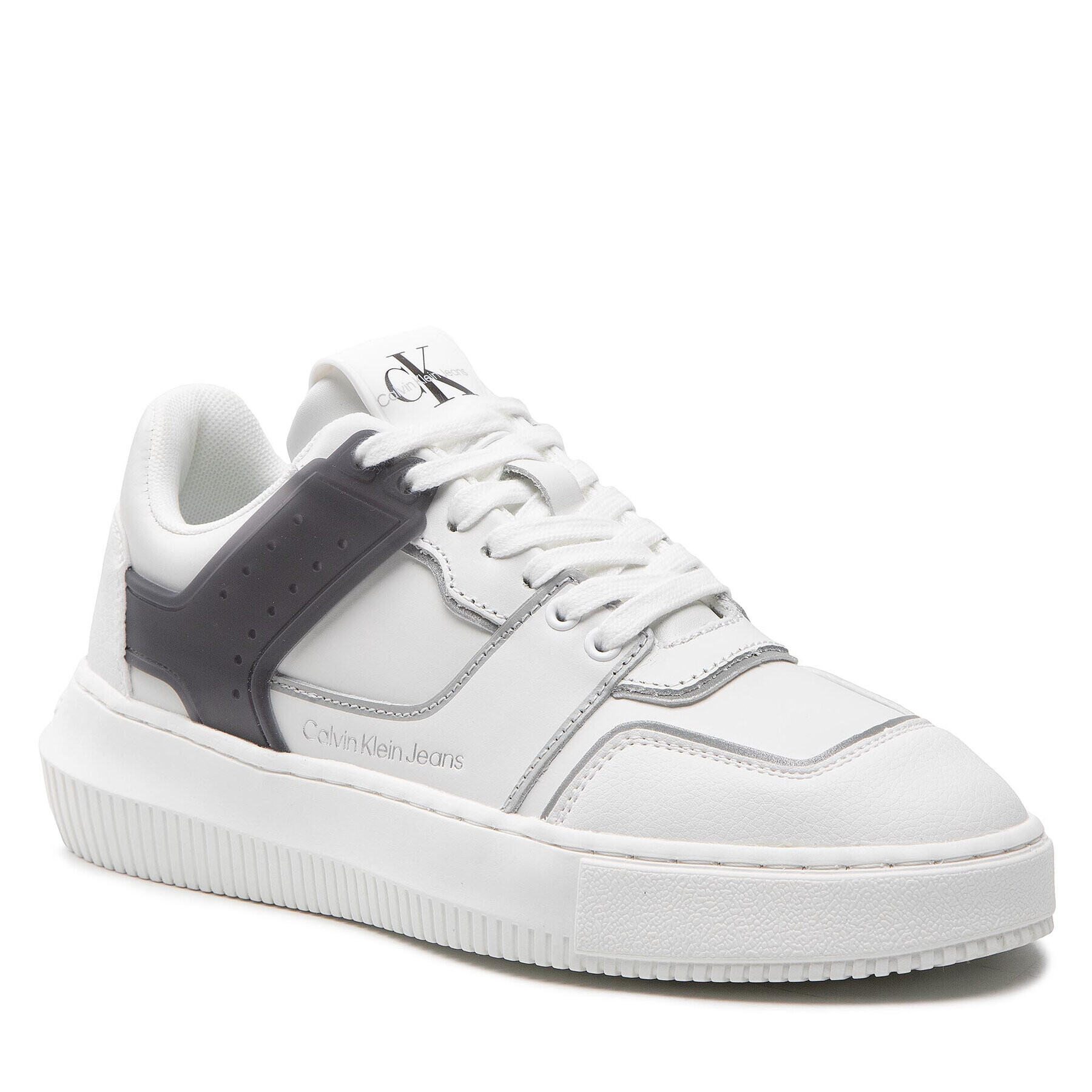 Calvin Klein Jeans Sneakersy Chunky Cupsole Laceup Low Tpu M YW0YW00812 Bílá - Pepit.cz