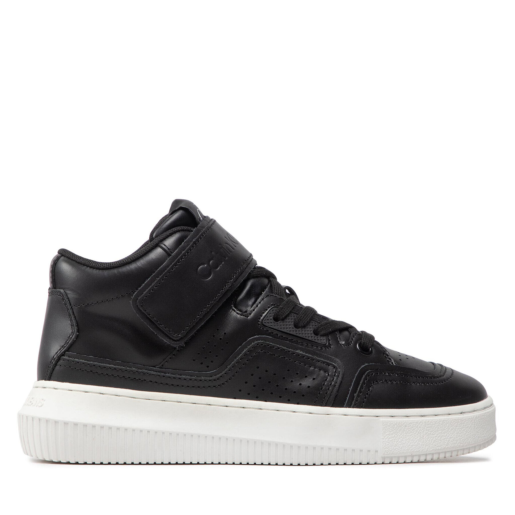 Calvin Klein Jeans Sneakersy Chunky Cupsole Laceup Mid Lth Wn YW0YW00841 Černá - Pepit.cz