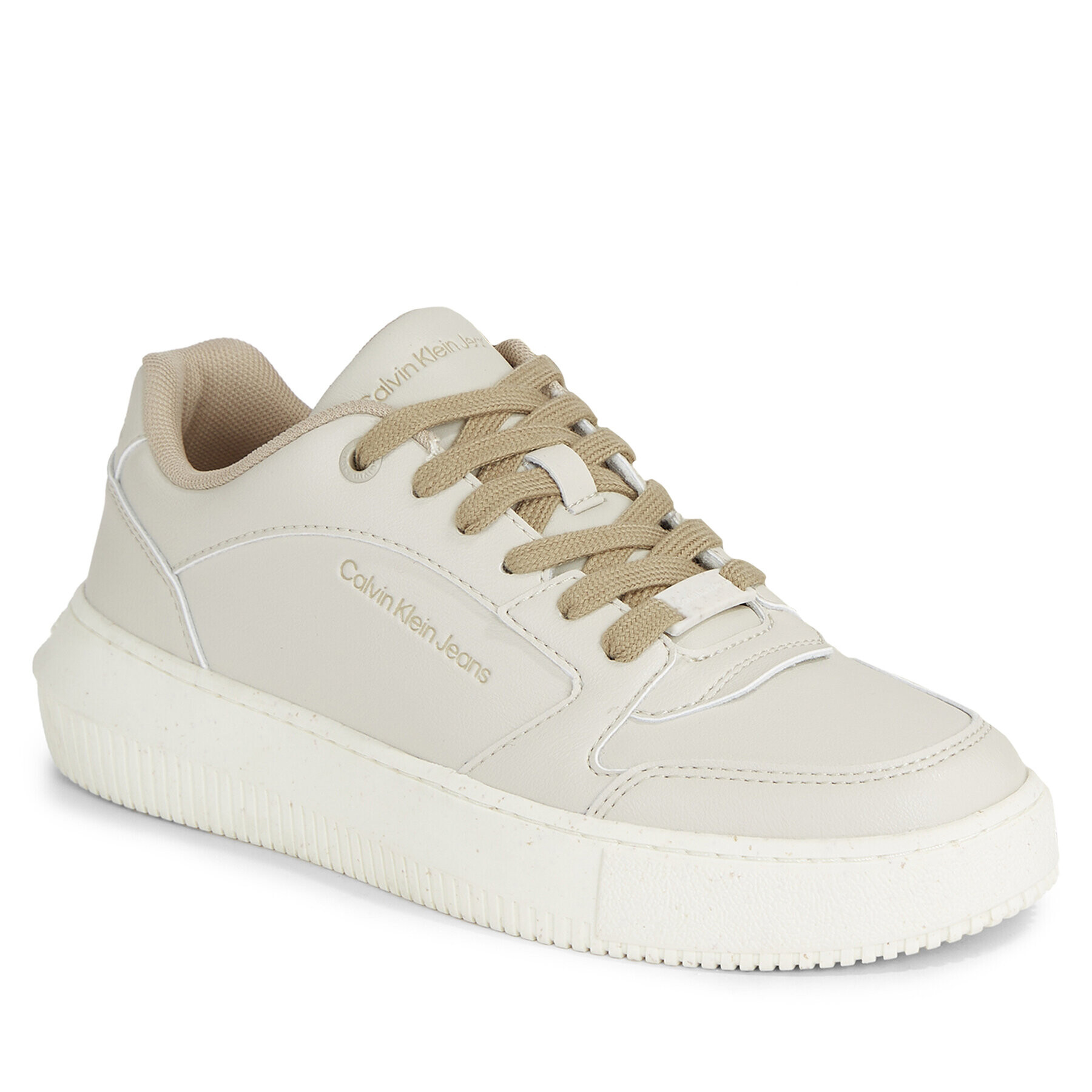 Calvin Klein Jeans Sneakersy Chunky Cupsole Low Lth Eco YW0YW01179 Béžová - Pepit.cz