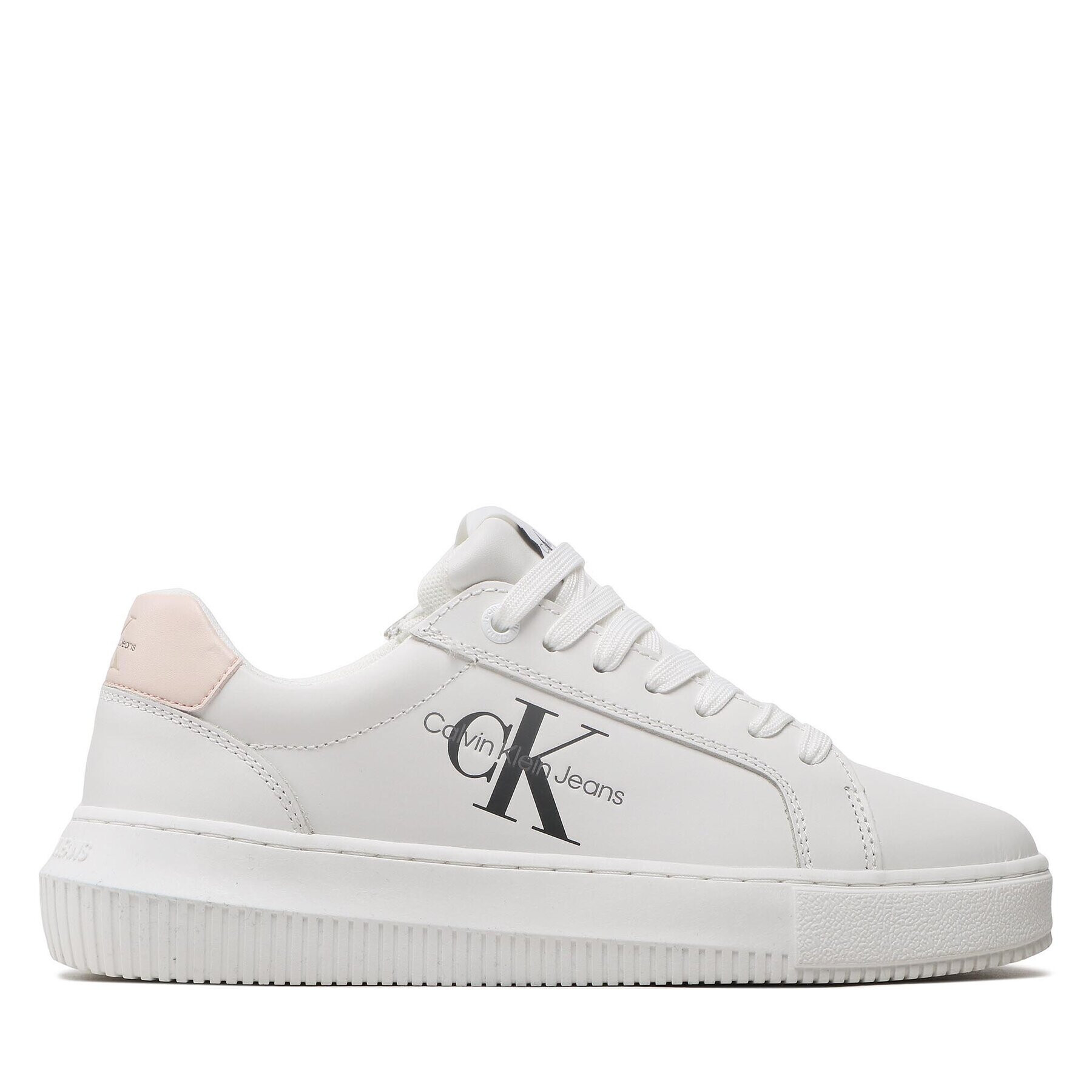 Calvin Klein Jeans Sneakersy Chunky Cupsole Monologo W YW0YW00823 Bílá - Pepit.cz