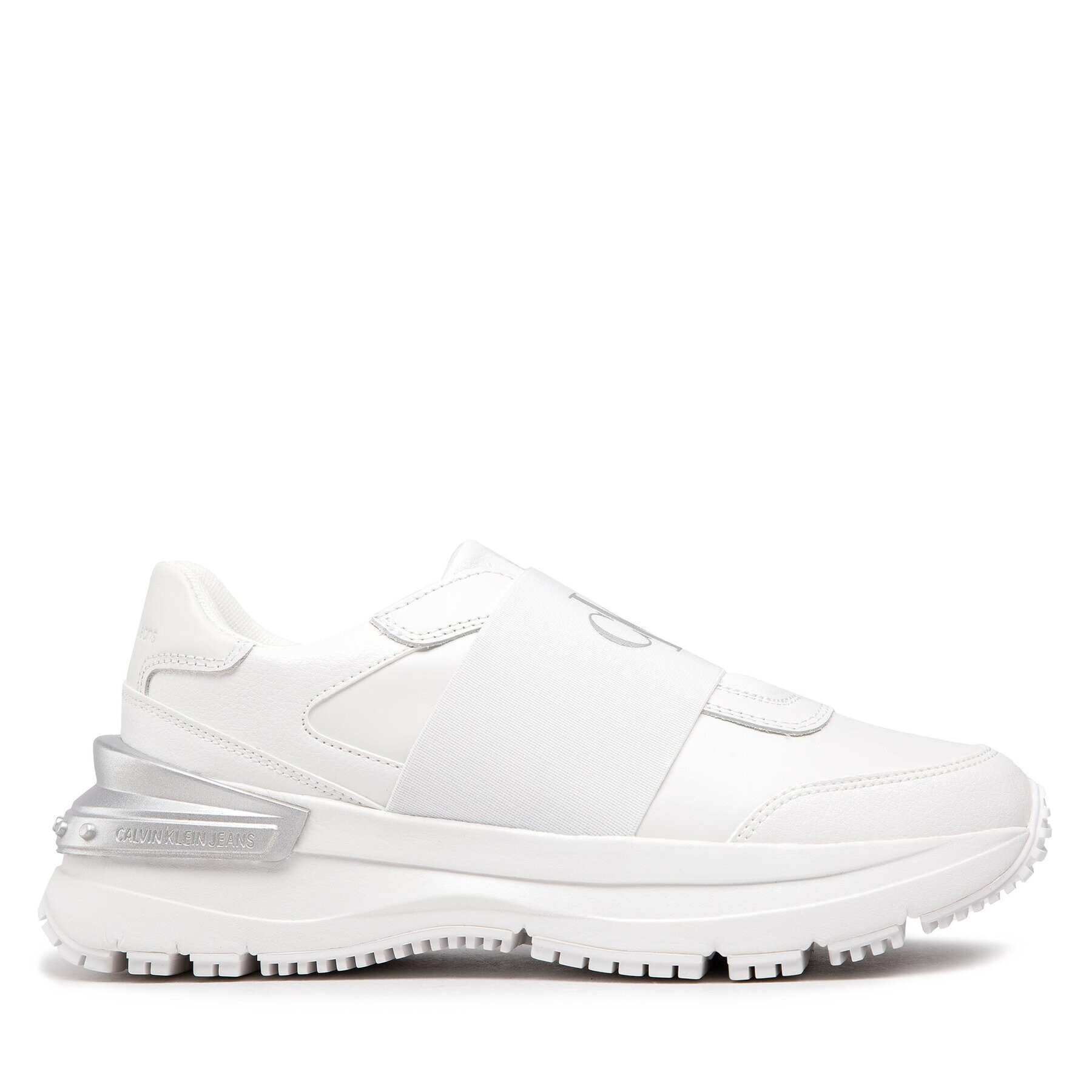 Calvin Klein Jeans Sneakersy Chunky Runner Ribbon Lth YW0YW00800 Bílá - Pepit.cz