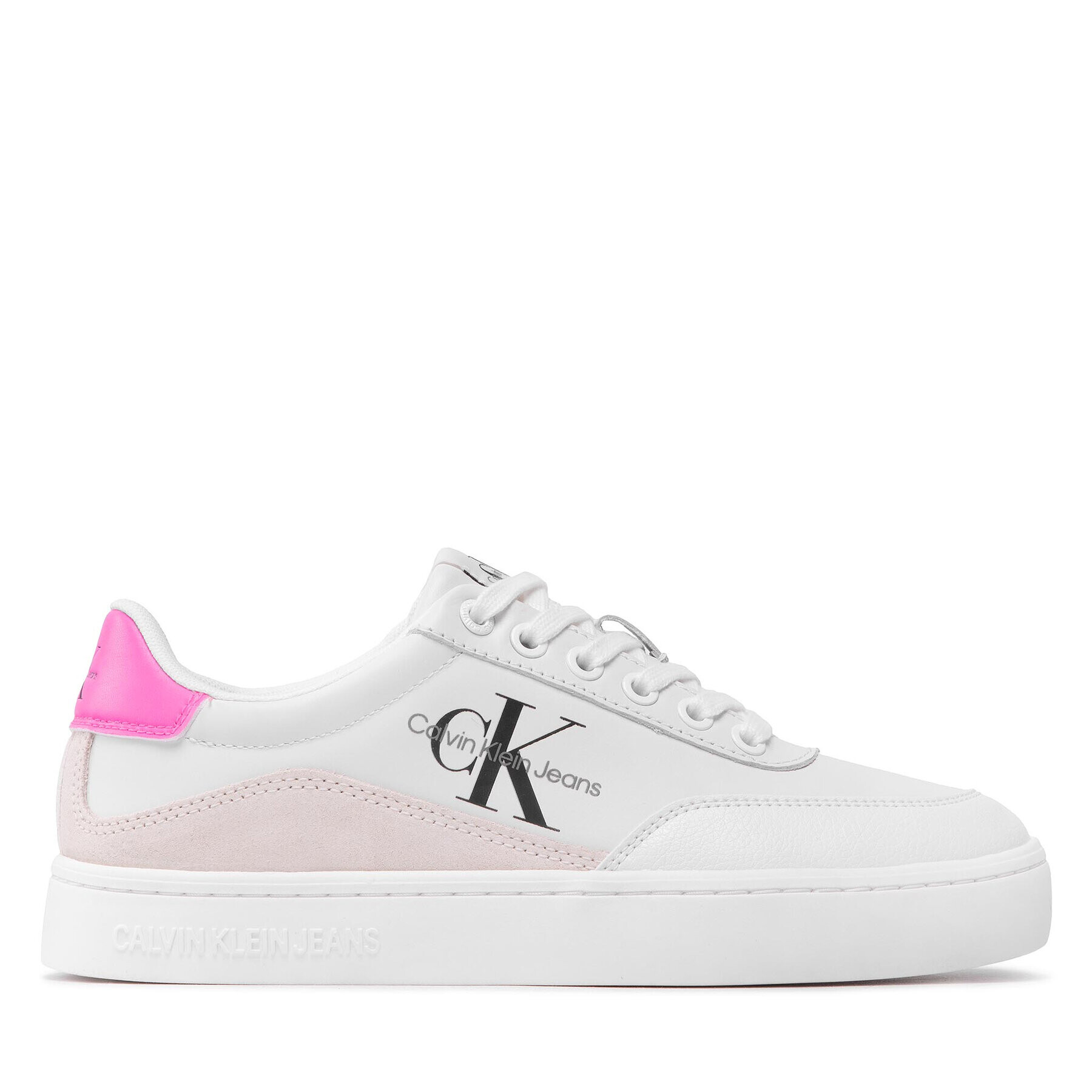 Calvin Klein Jeans Sneakersy Classic Cupsole Laceup Low Lth YW0YW00699 Bílá - Pepit.cz