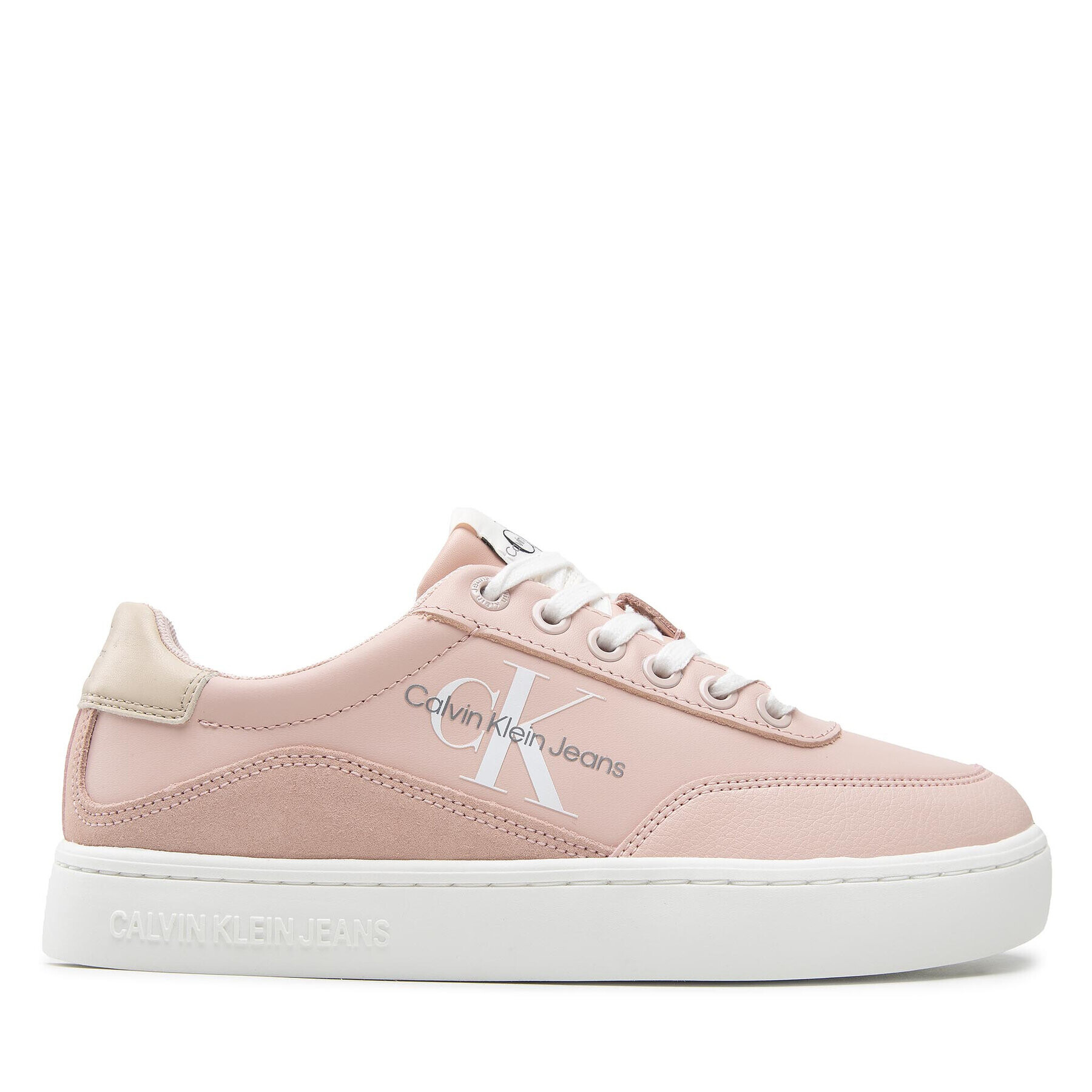 Calvin Klein Jeans Sneakersy Classic Cupsole Laceup Low Lth YW0YW00699 Růžová - Pepit.cz