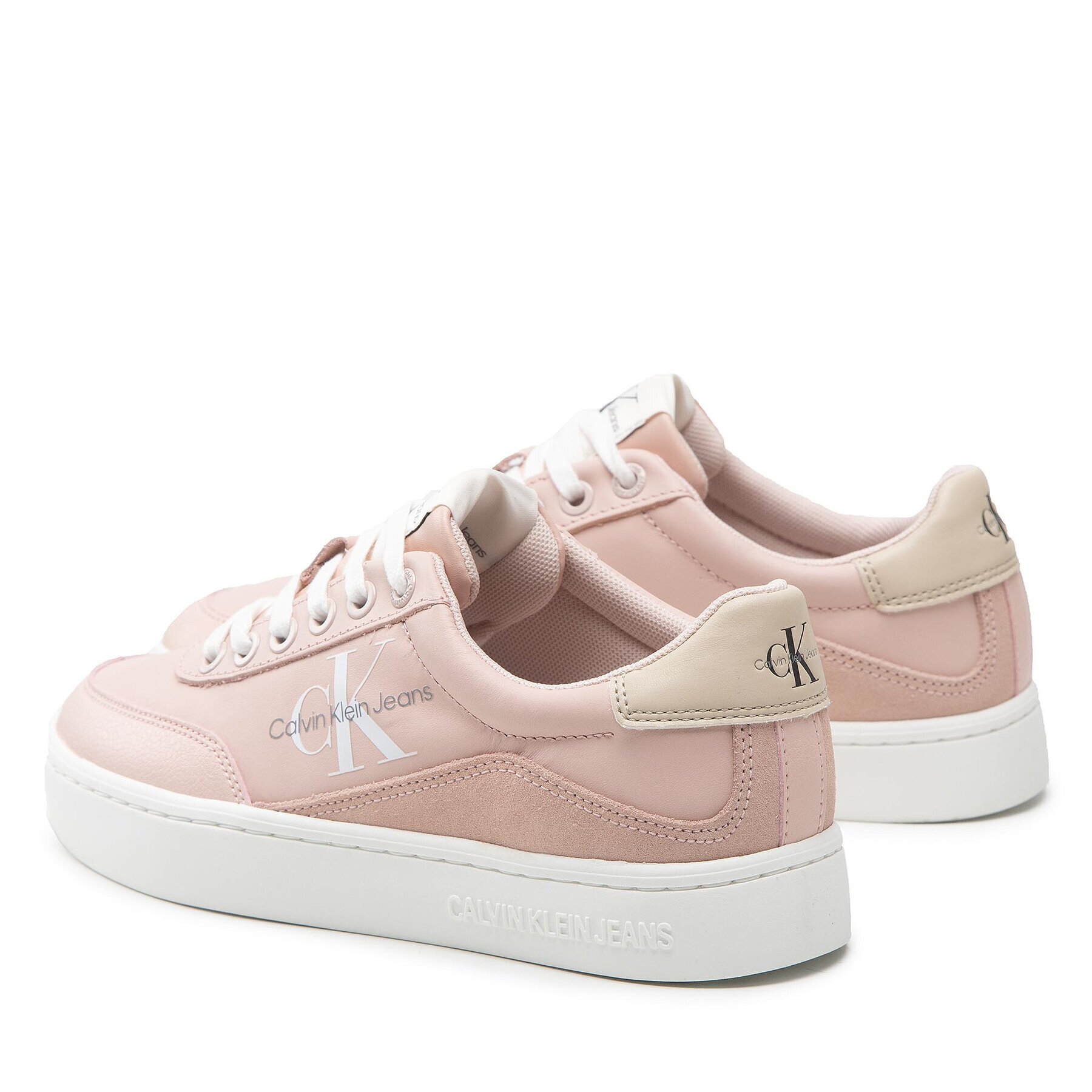 Calvin Klein Jeans Sneakersy Classic Cupsole Laceup Low Lth YW0YW00699 Růžová - Pepit.cz