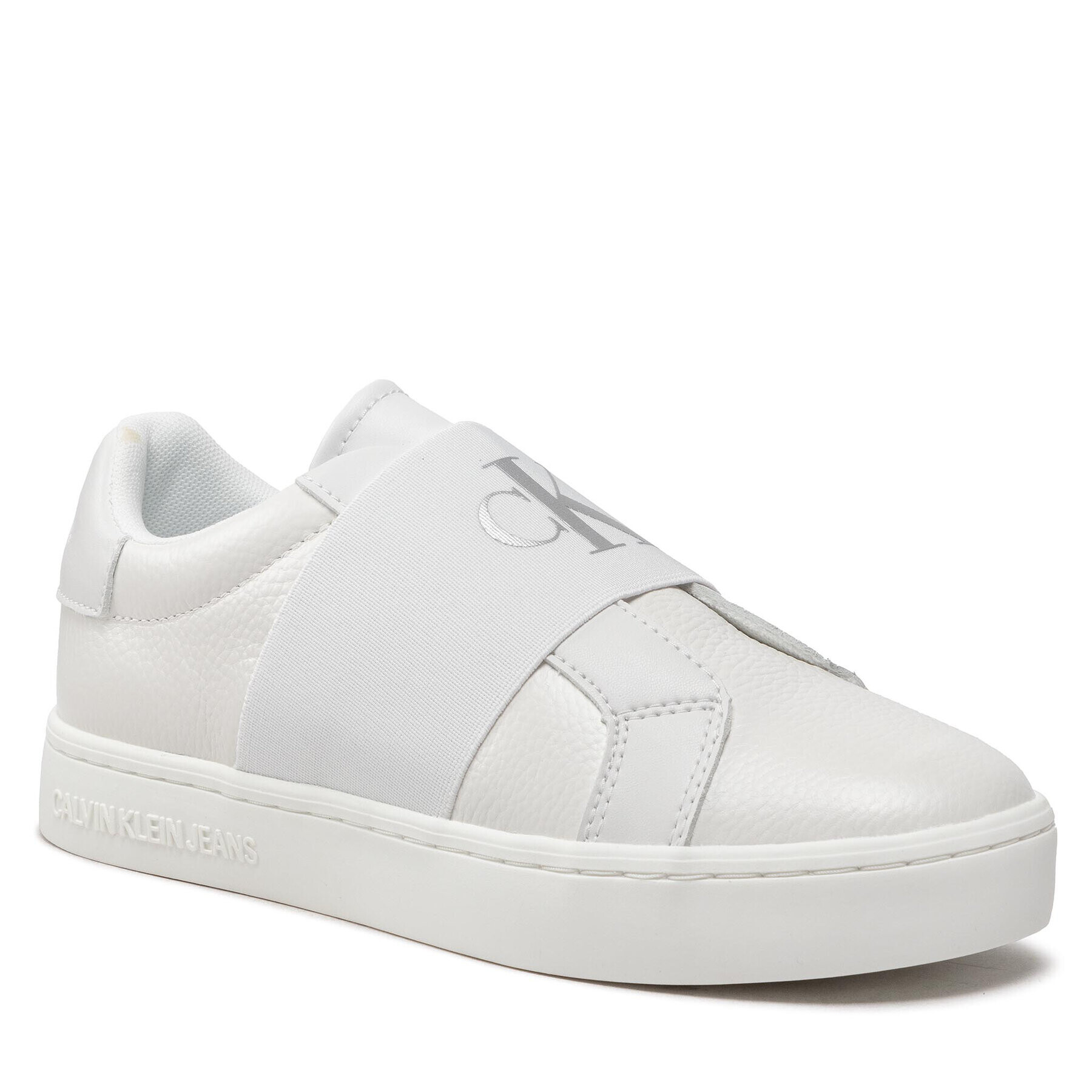 Calvin Klein Jeans Sneakersy Classic Cupsole Ribbon Lth YW0YW00776 Bílá - Pepit.cz