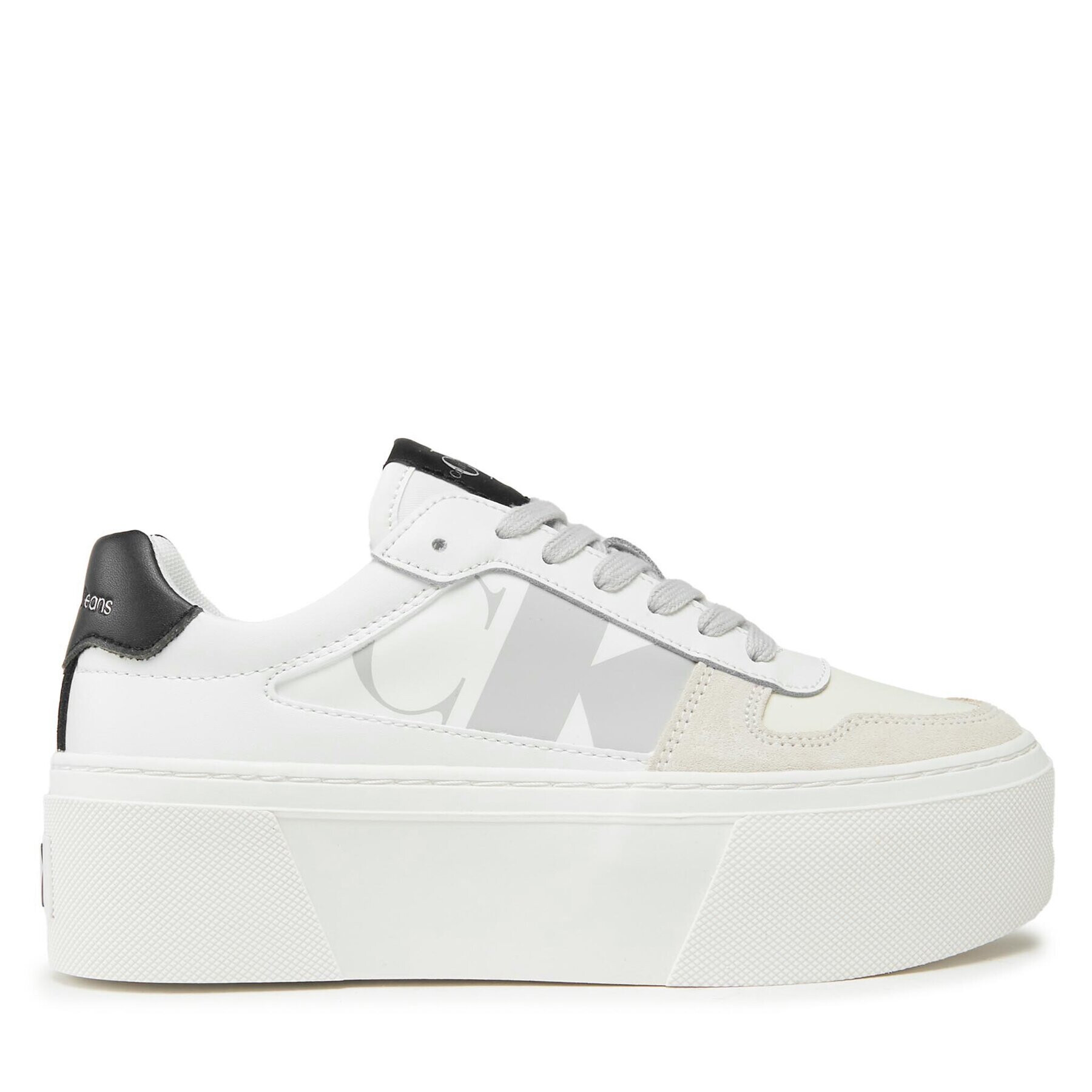 Calvin Klein Jeans Sneakersy Cupsole Flatform Mix Lth Wn YW0YW01227 Bílá - Pepit.cz