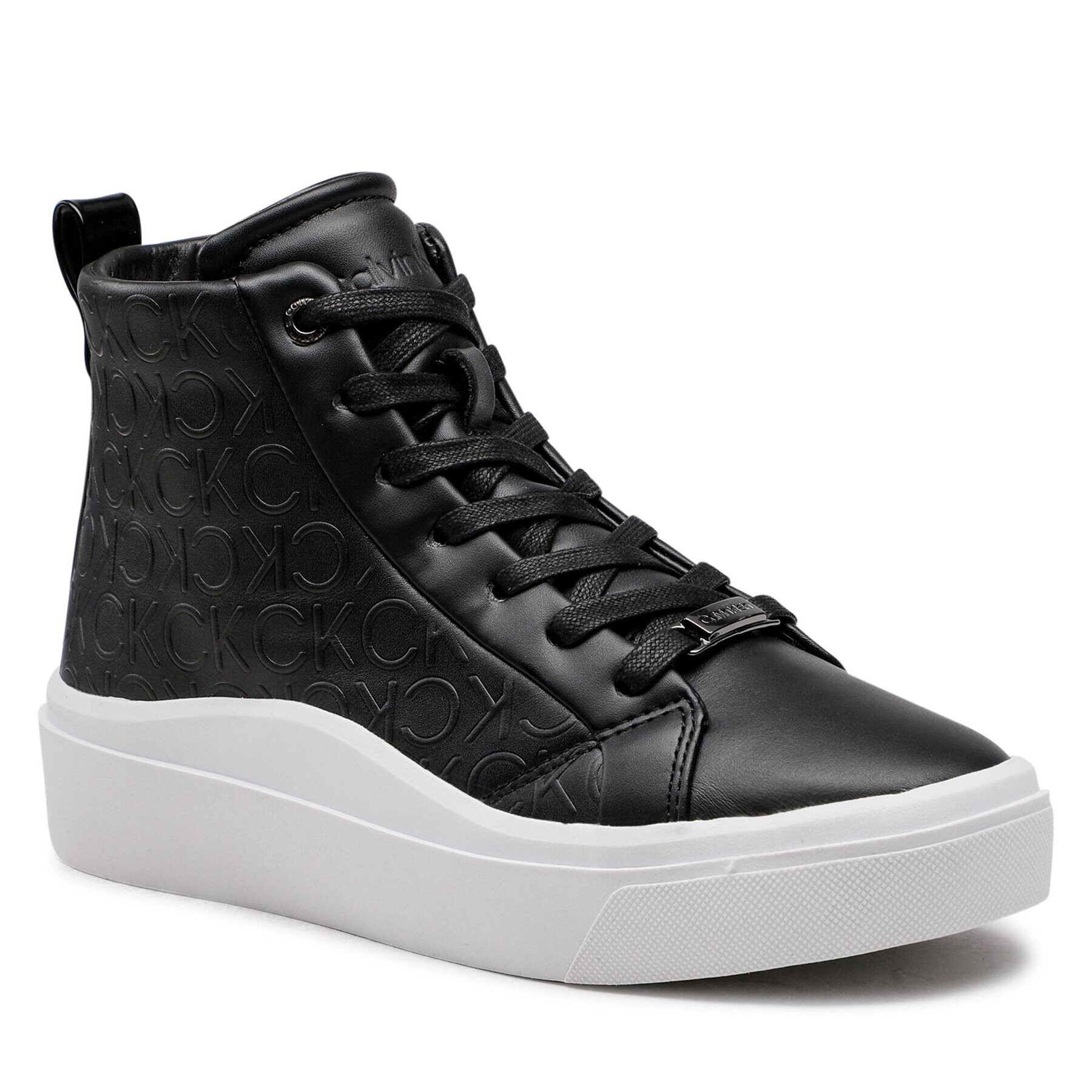 Calvin Klein Jeans Sneakersy Cupsole Wave High Top-Hf HW0HW01330 Černá - Pepit.cz