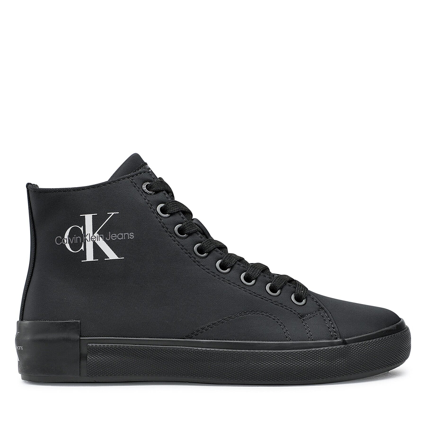 Calvin Klein Jeans Sneakersy Ess Vulcanized Laceup Mid Ny YW0YW00757 Černá - Pepit.cz