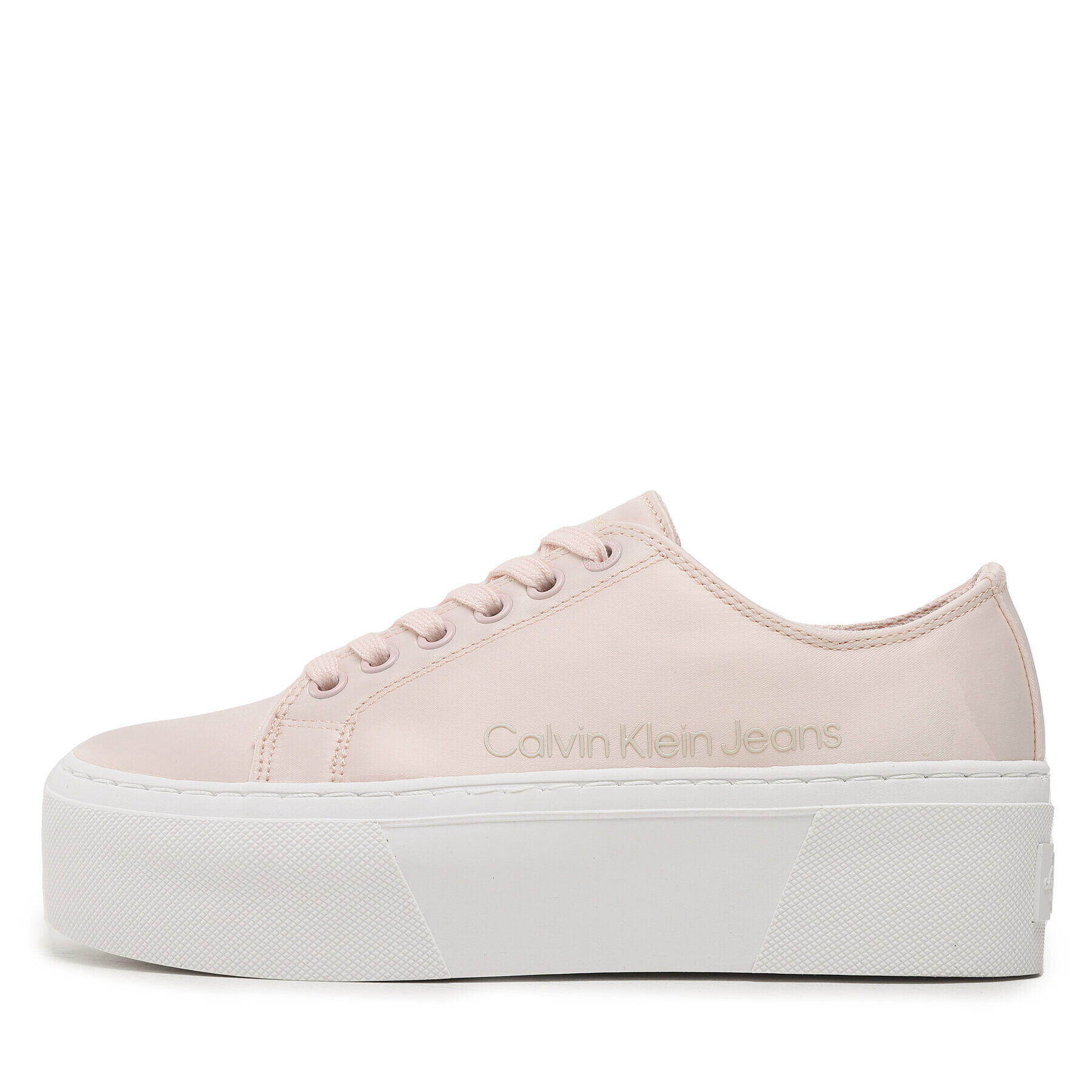 Calvin Klein Jeans Sneakersy Flatform + Cupsole Satin YW0YW00917 Růžová - Pepit.cz