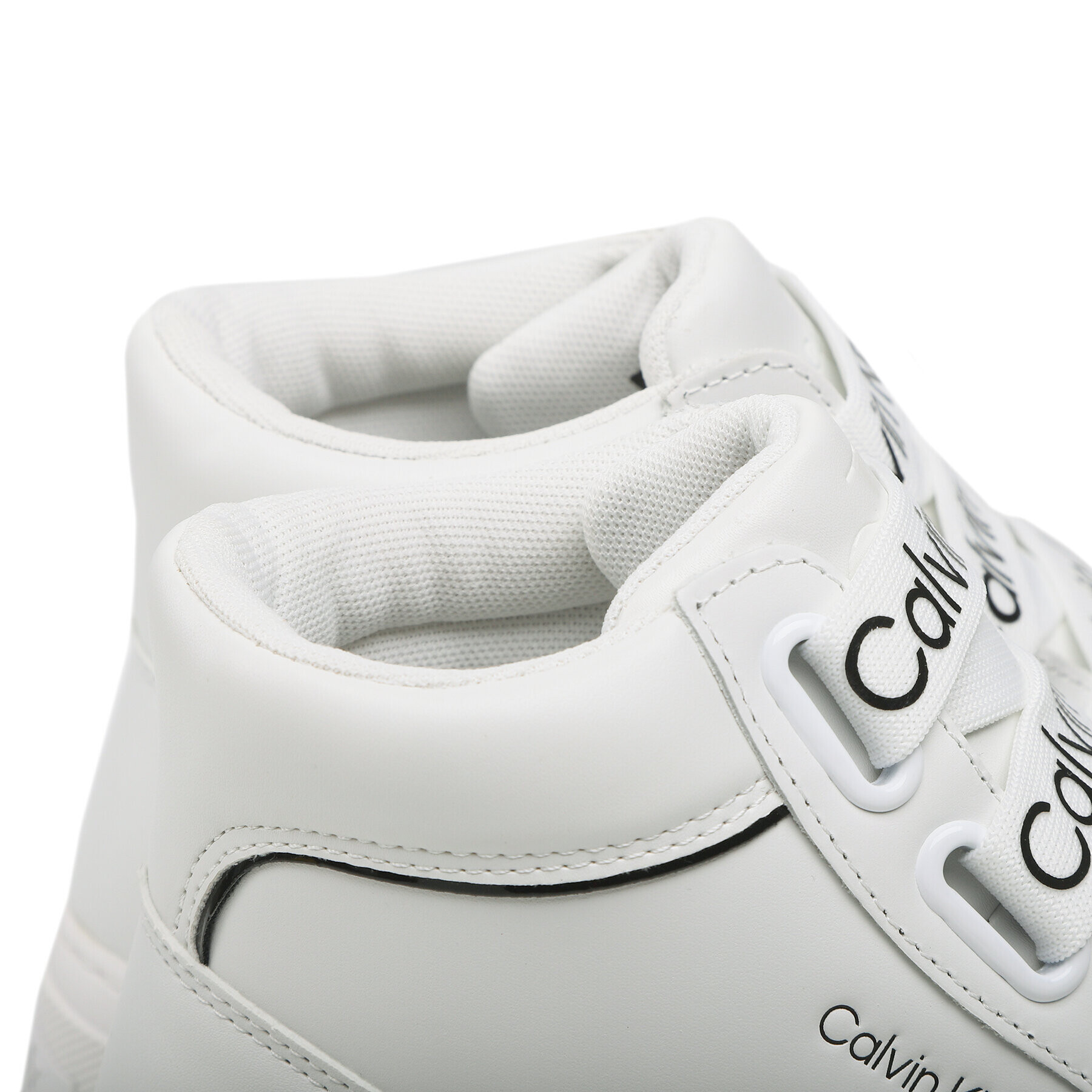 Calvin Klein Jeans Sneakersy Flatform Mid Branded Laces YW0YW00869 Bílá - Pepit.cz