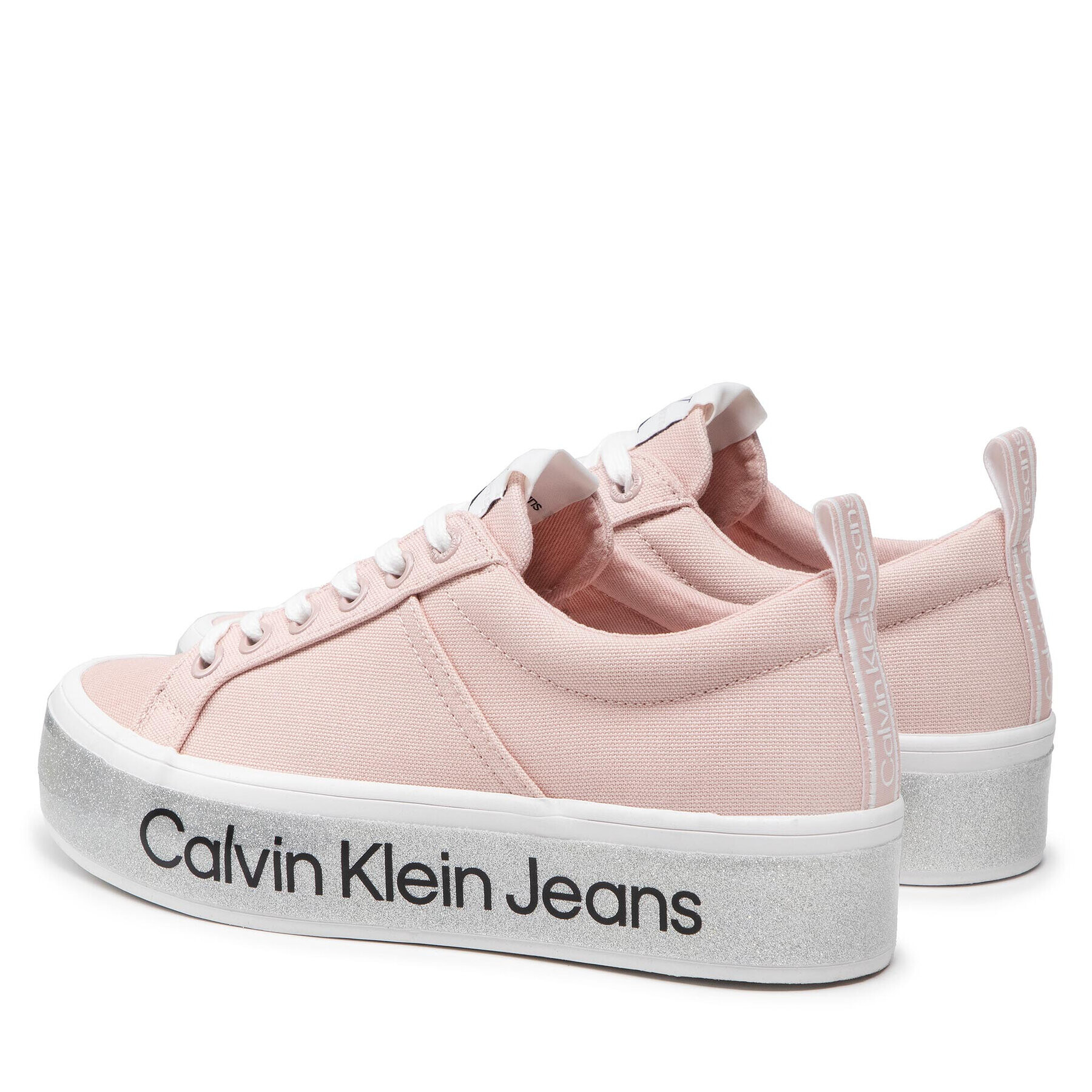 Calvin Klein Jeans Sneakersy Flatform Vulcanized 3 YW0YW00491 Růžová - Pepit.cz