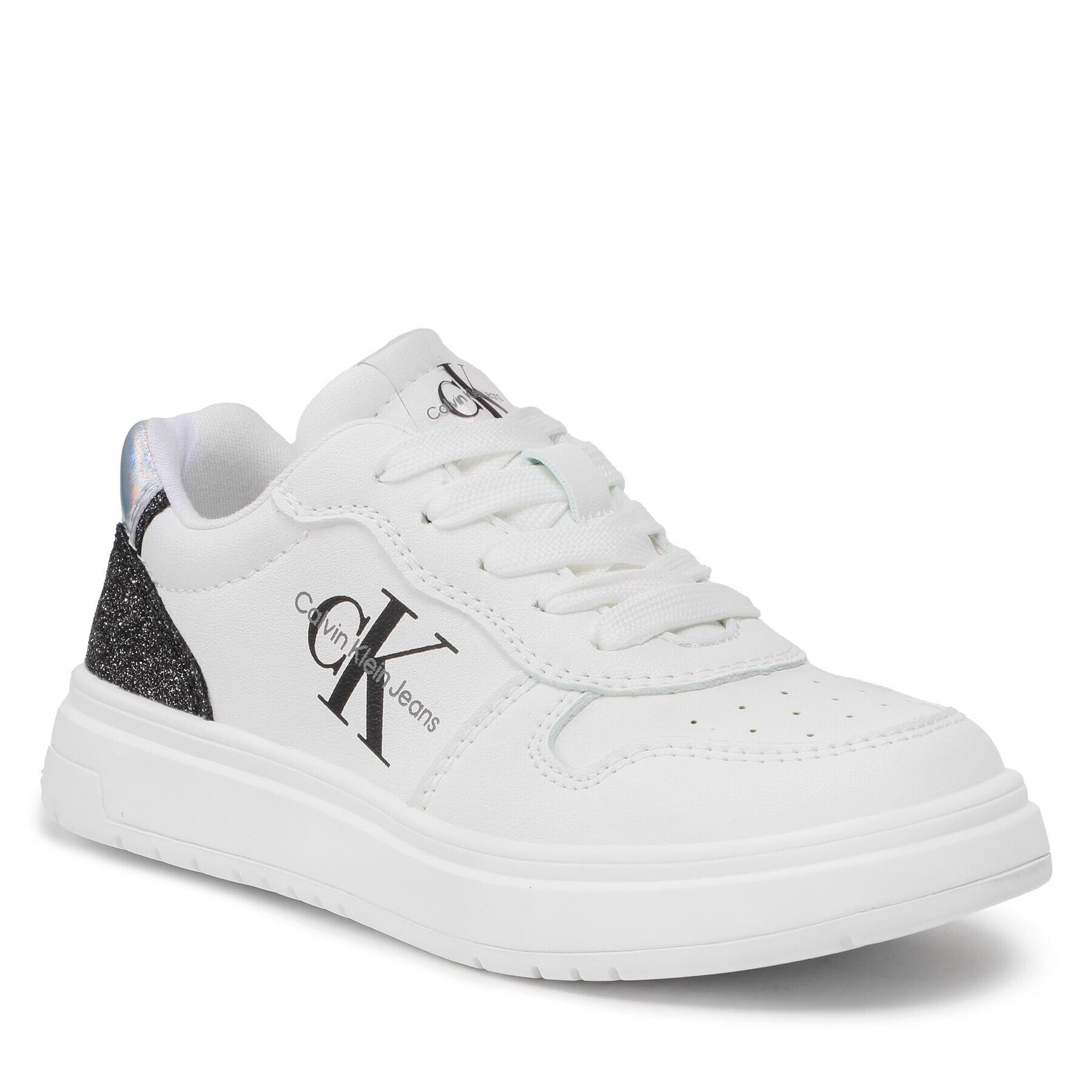 Calvin Klein Jeans Sneakersy Low Cut Lace-Up Sneaker V3A9-80471-1439 Bílá - Pepit.cz