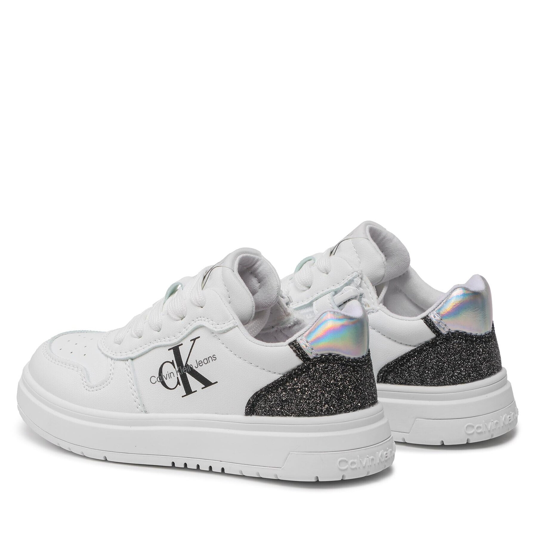 Calvin Klein Jeans Sneakersy Low Cut Lace-Up Sneaker V3A9-80471-1439 Bílá - Pepit.cz