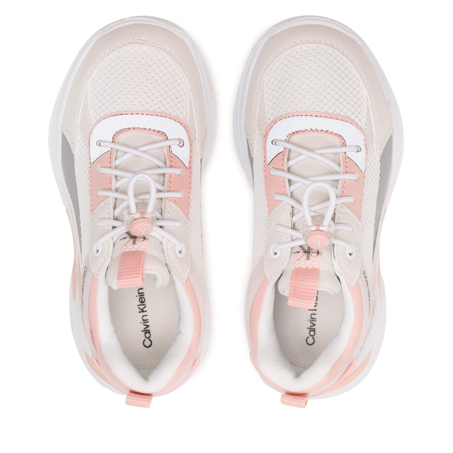 Calvin Klein Jeans Sneakersy Low Cut Lace-Up Sneaker V3A9-80491-1594 Bílá - Pepit.cz