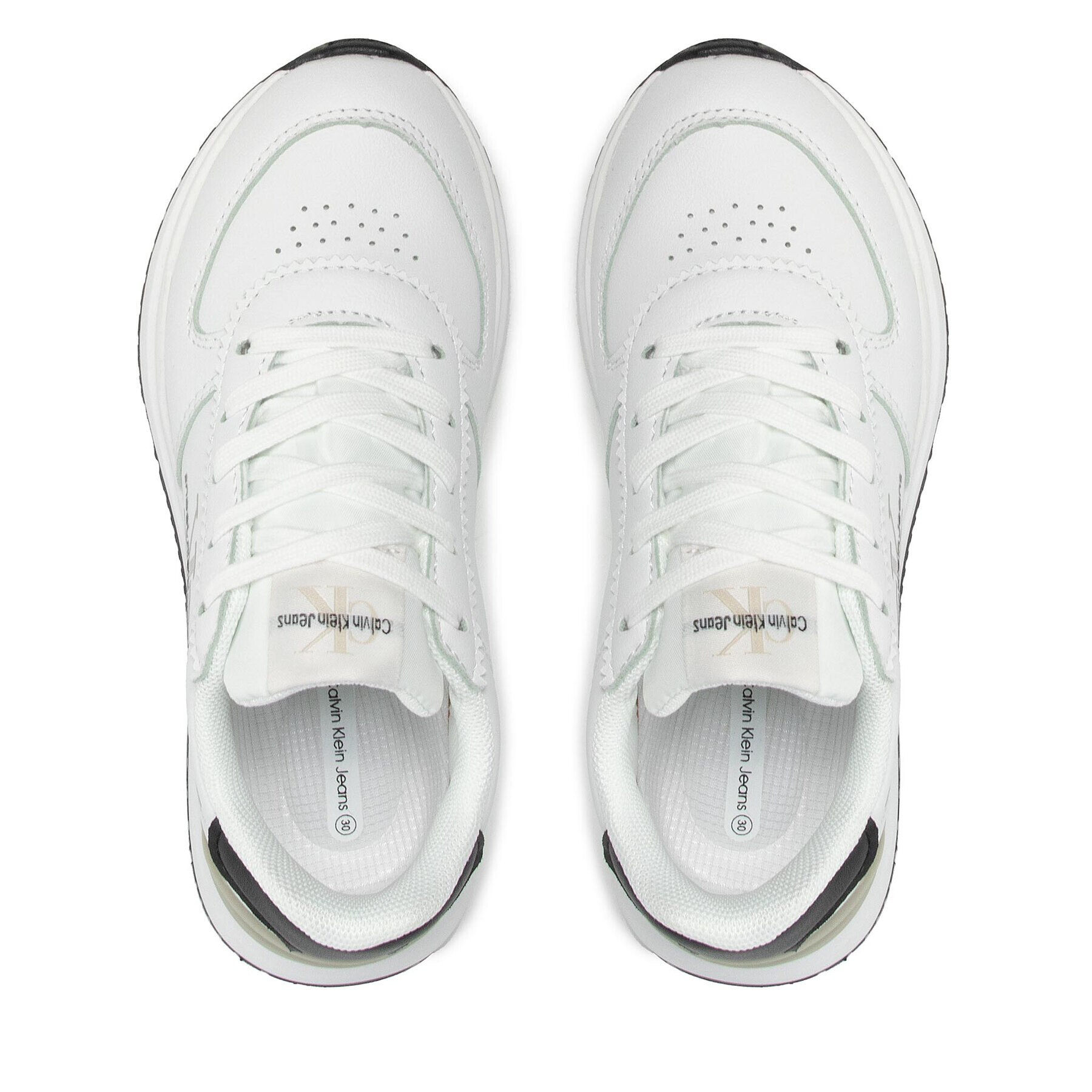 Calvin Klein Jeans Sneakersy Low Cut Lace-Up Sneaker V3B9-80136-0193 M Bílá - Pepit.cz