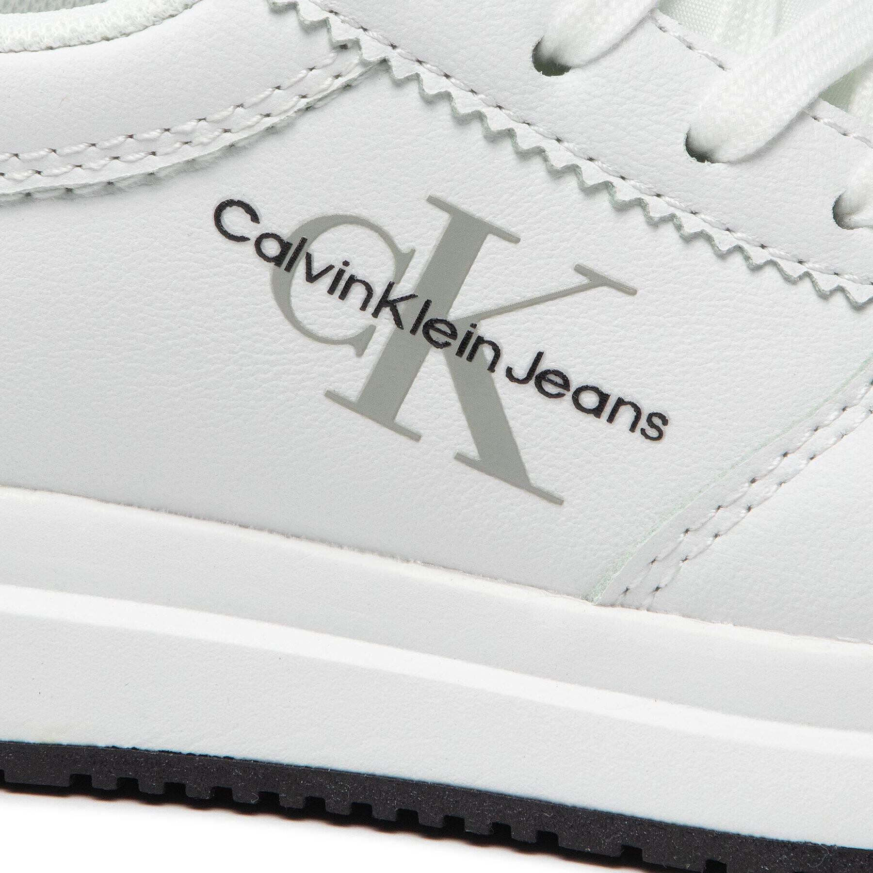 Calvin Klein Jeans Sneakersy Low Cut Lace-Up Sneaker V3B9-80136-0193 M Bílá - Pepit.cz